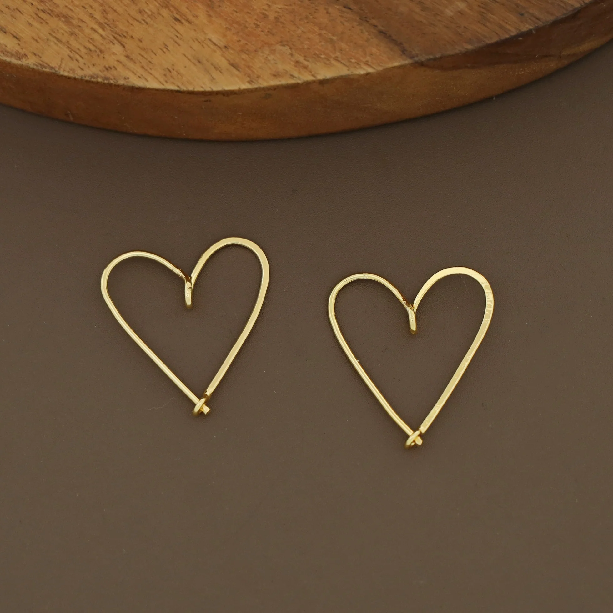 Katarine Golden Heart Hoop - Image 3