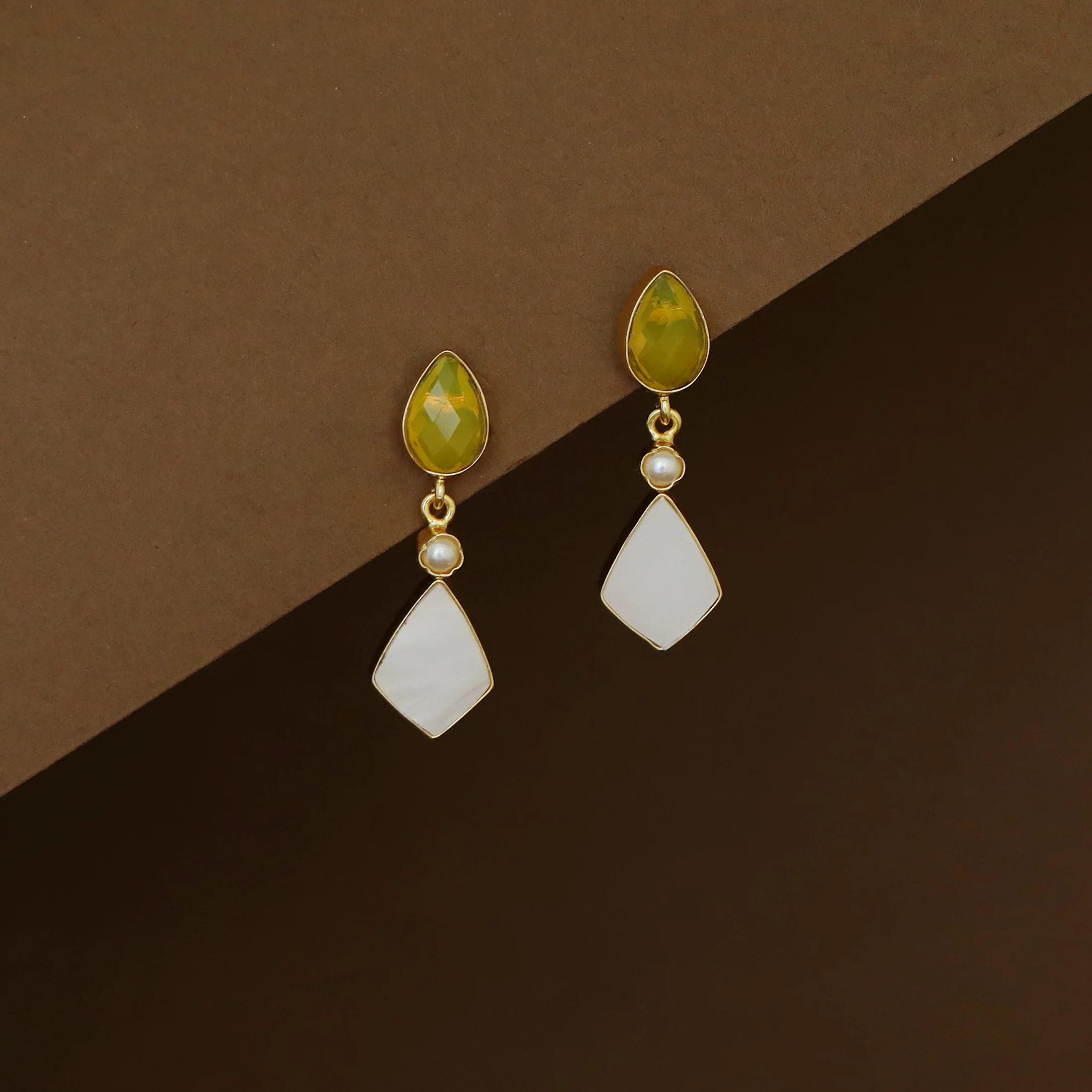 Kiana MOP Glossy Drop Pearl Earring - Image 7