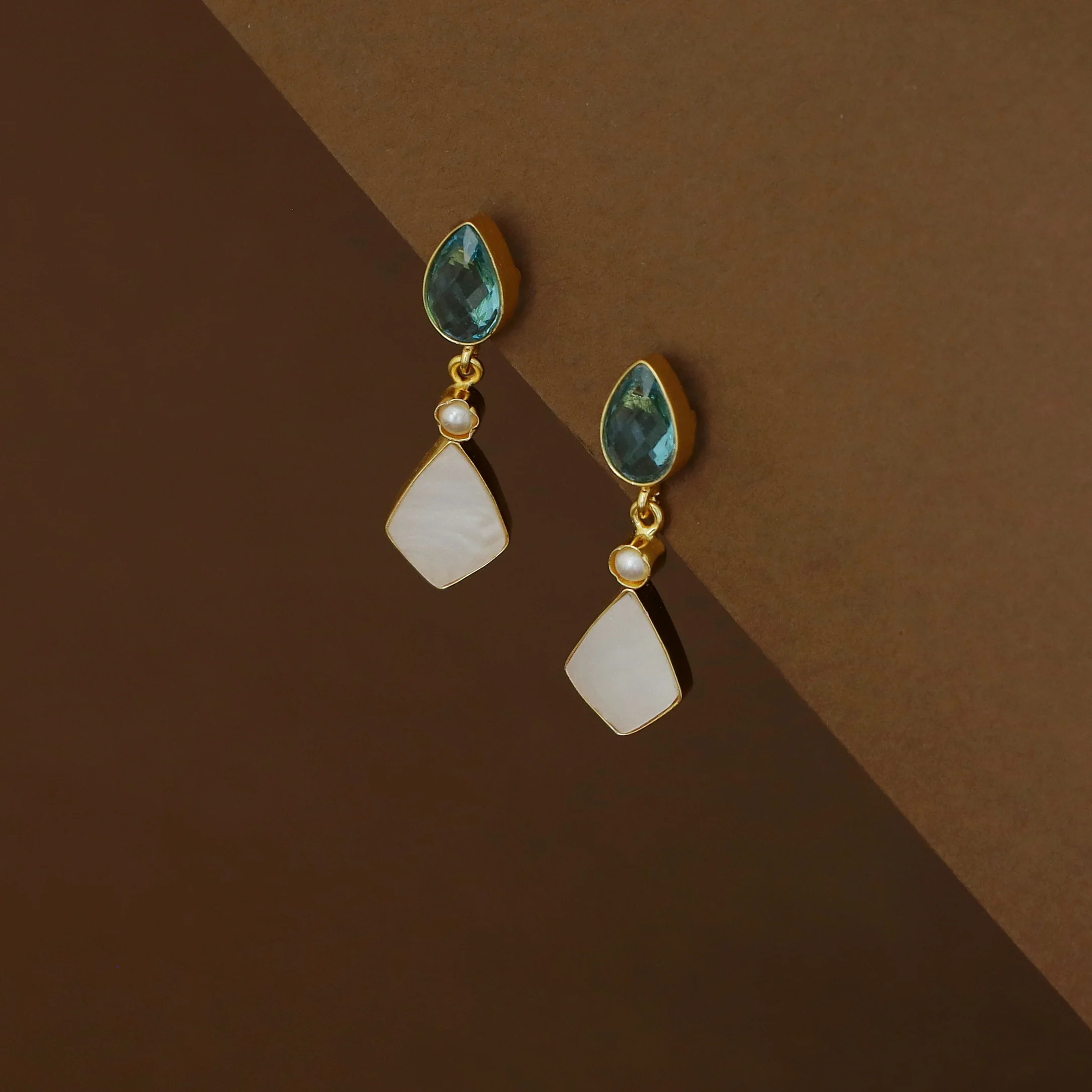 Kiana MOP Glossy Drop Pearl Earring - Image 9