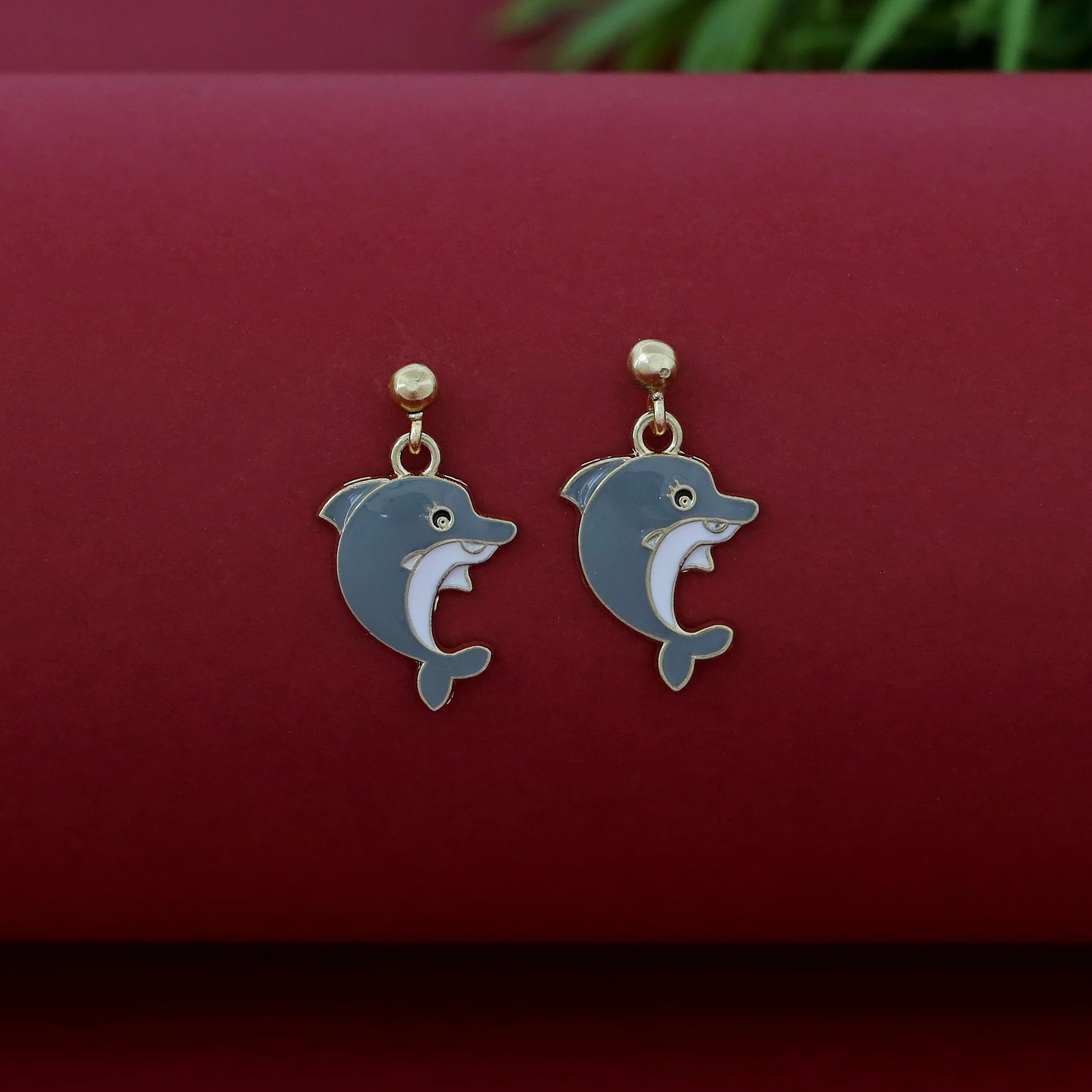 Kids Charm Tiny Dolphin Earring - Image 4
