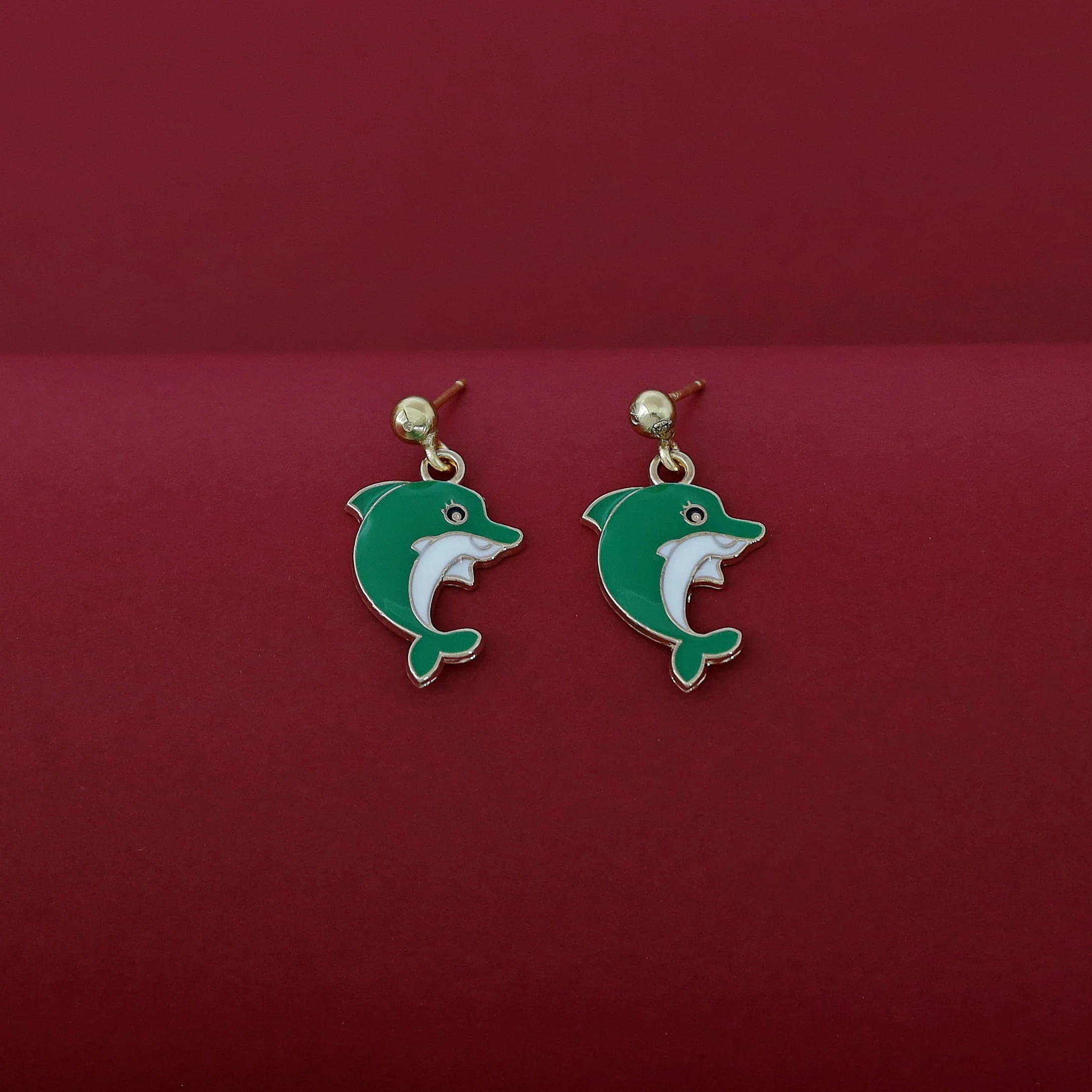 Kids Charm Tiny Dolphin Neckpiece With Earring - Image 9