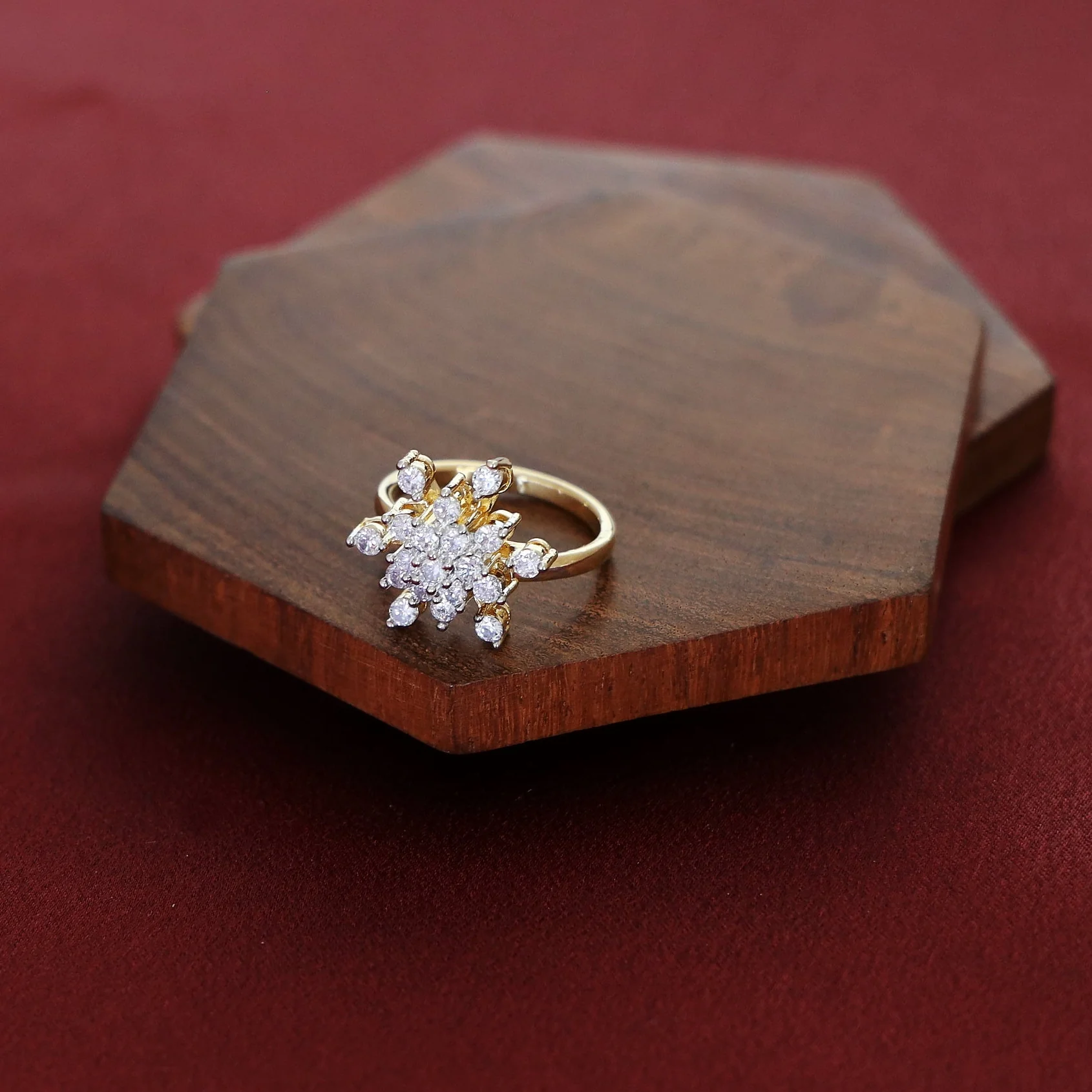 Kieko AD Stone Flower Ring - Image 2