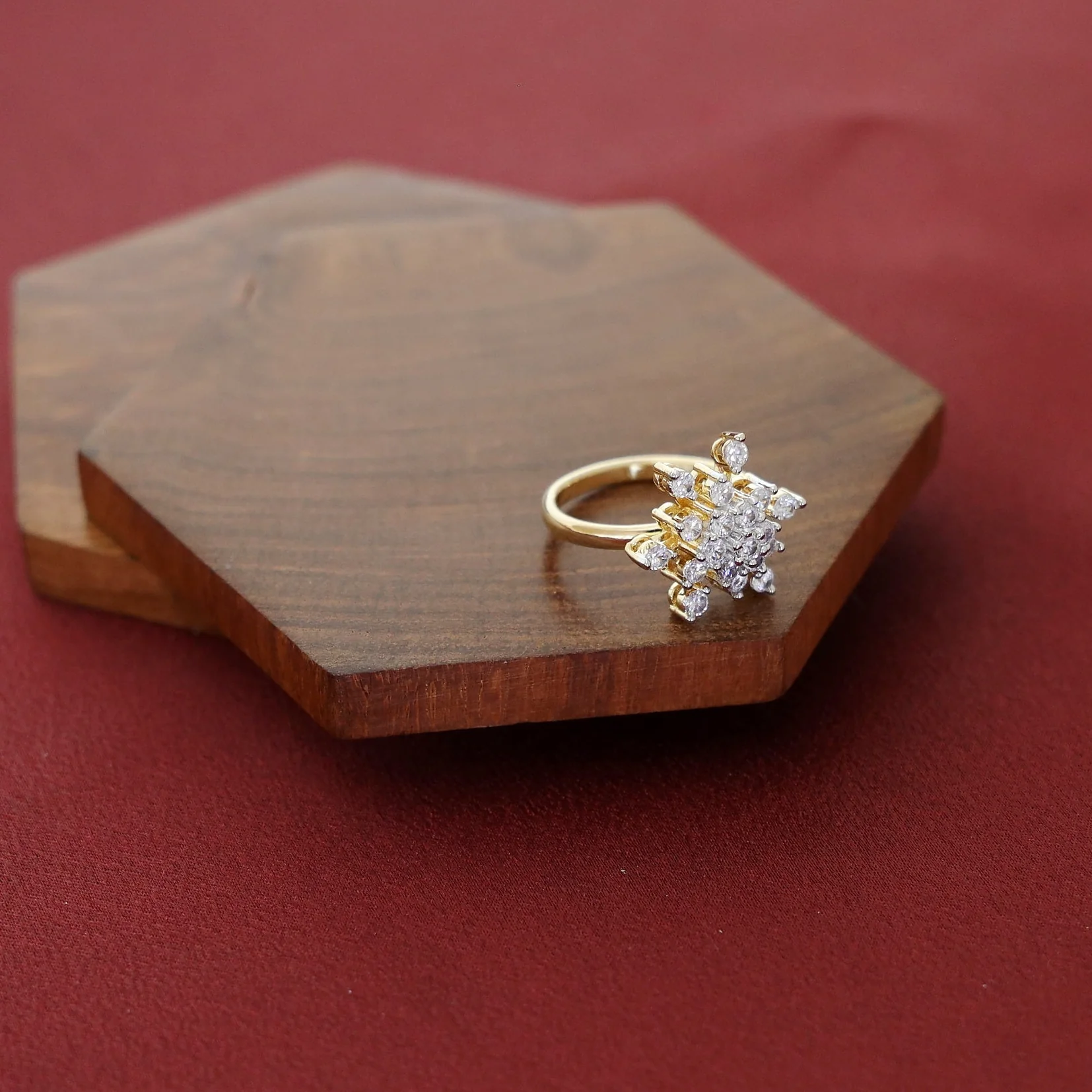 Kieko AD Stone Flower Ring - Image 3