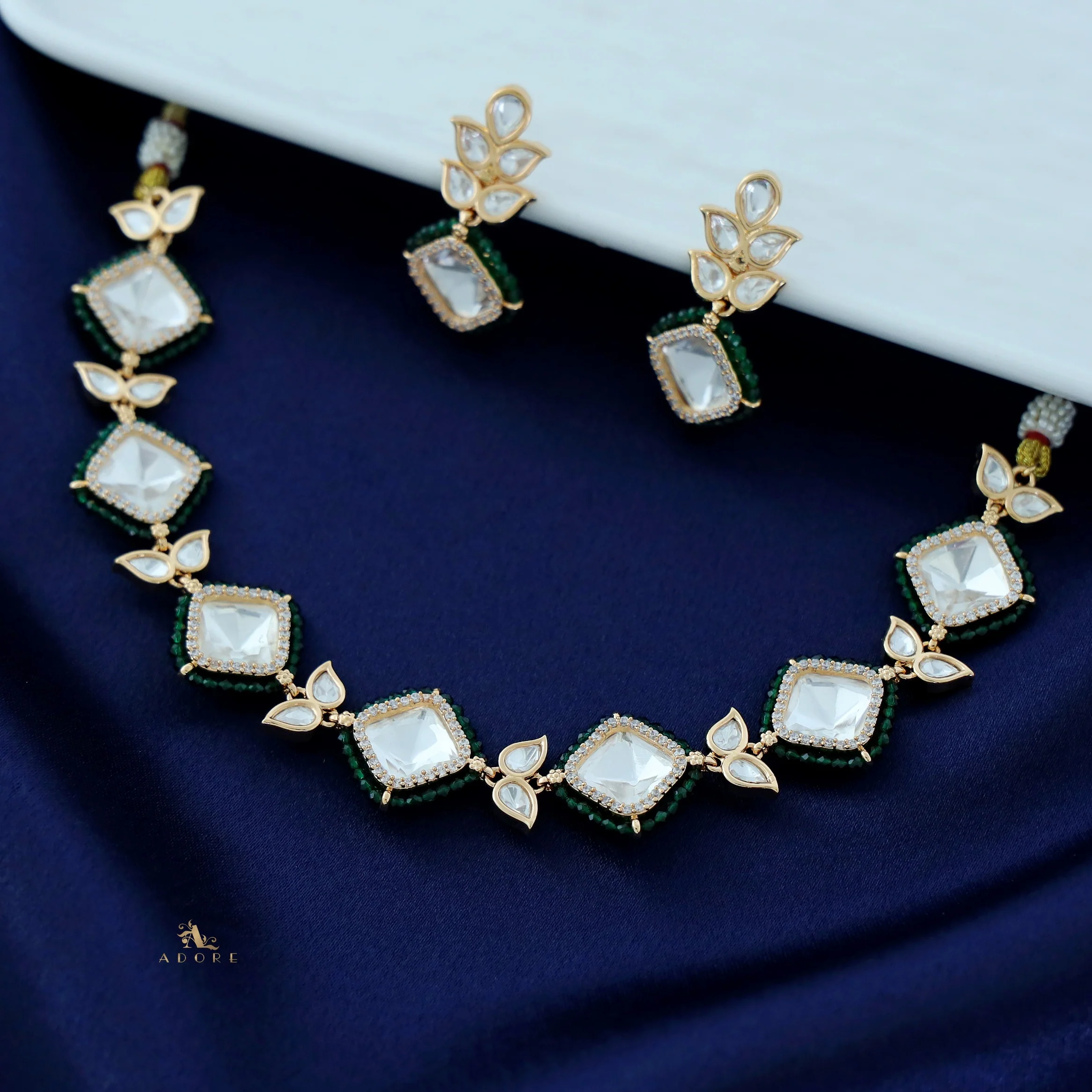 Nihara Kundan Choker With Earring - Image 5