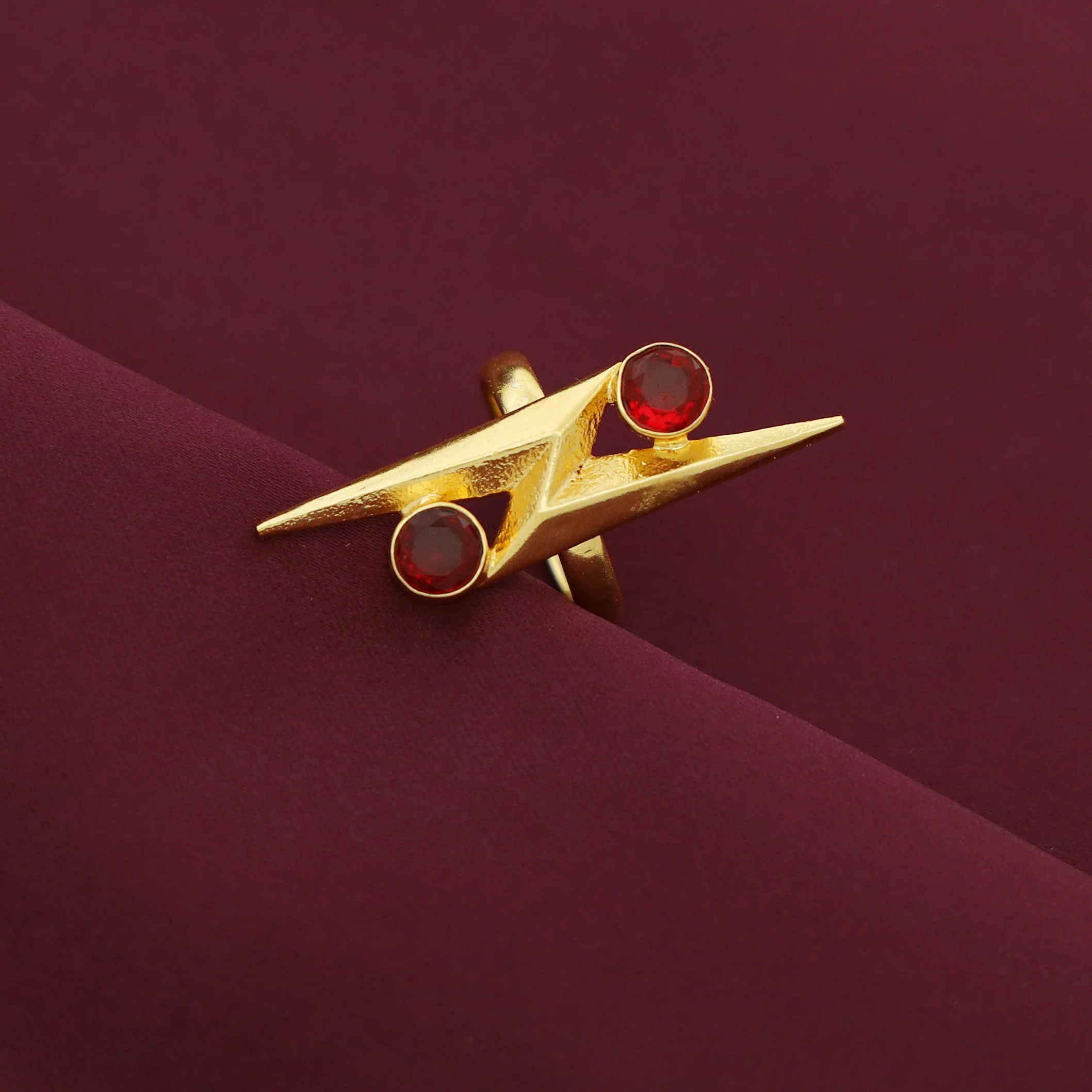 Isaline Lightning Dual Glossy Ring - Image 2