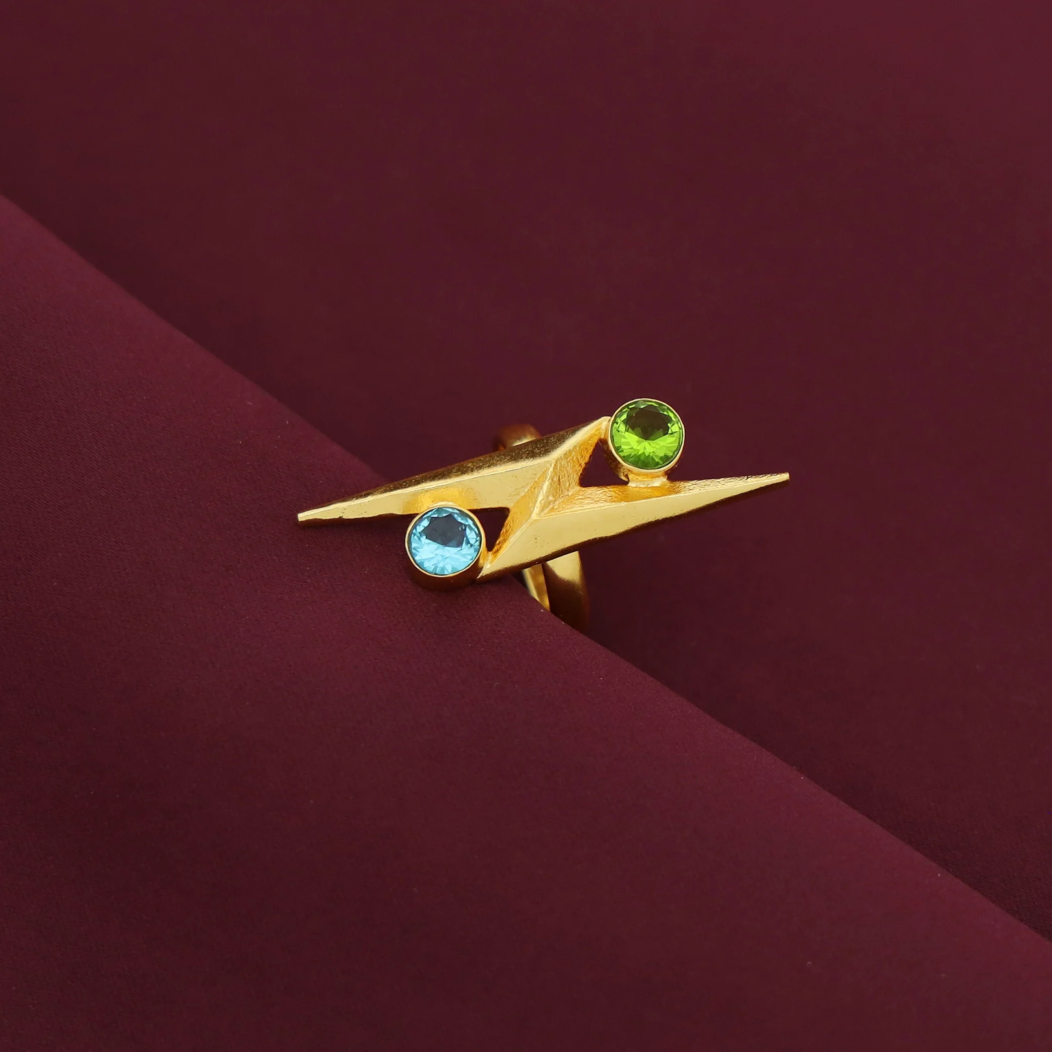 Isaline Lightning Dual Glossy Ring - Image 4