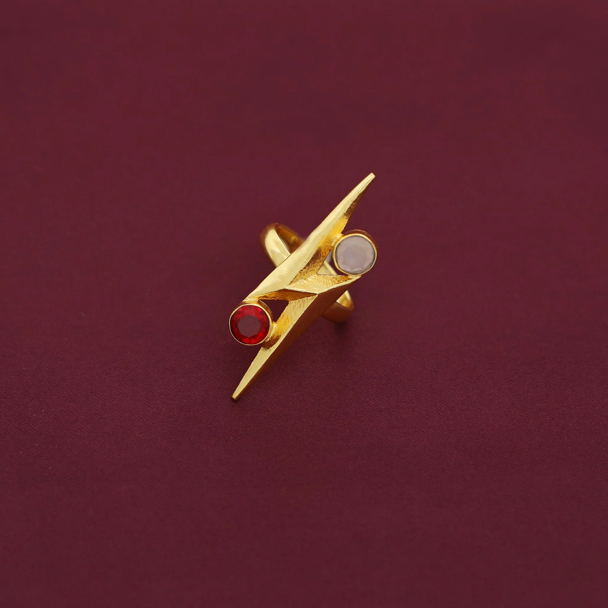 Isaline Lightning Dual Glossy Ring - Image 7