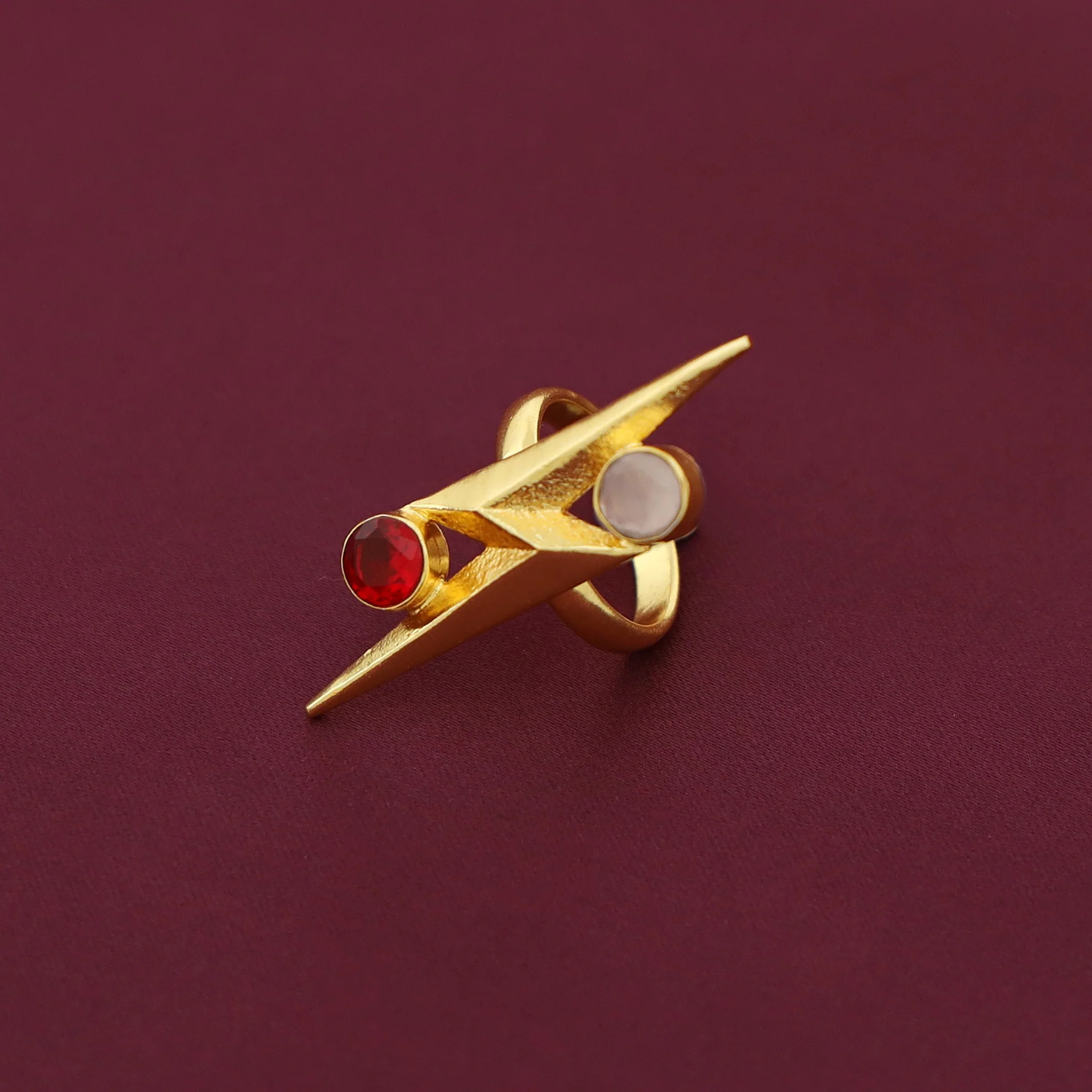 Isaline Lightning Dual Glossy Ring - Image 8