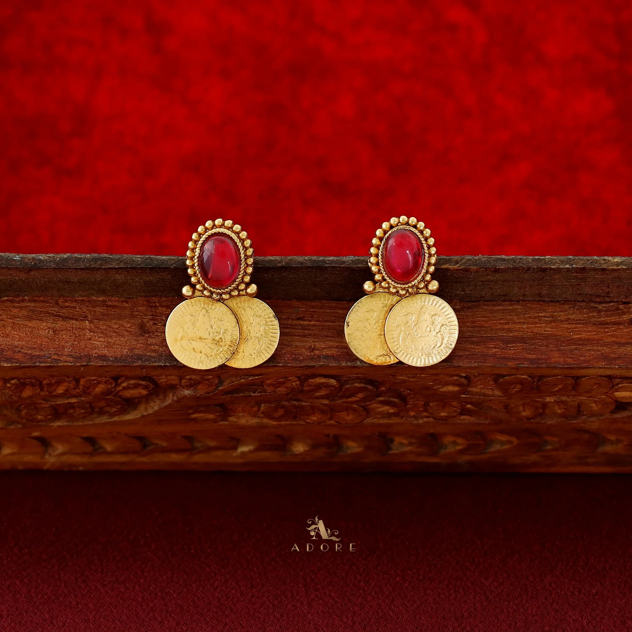 Lakshmi Kashi + Kemp Stone Neckpiece With Earring - Image 5