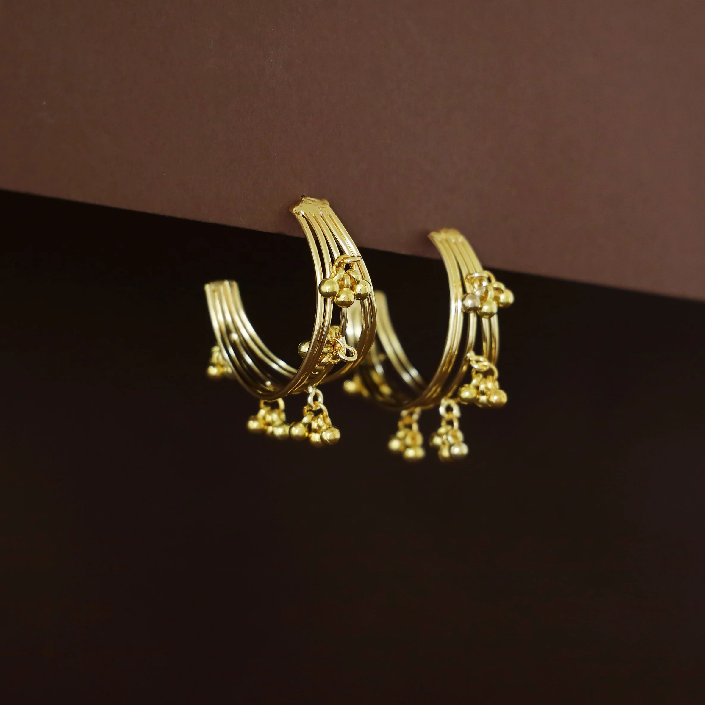 Lamie Golden Ball Hoop - Image 2