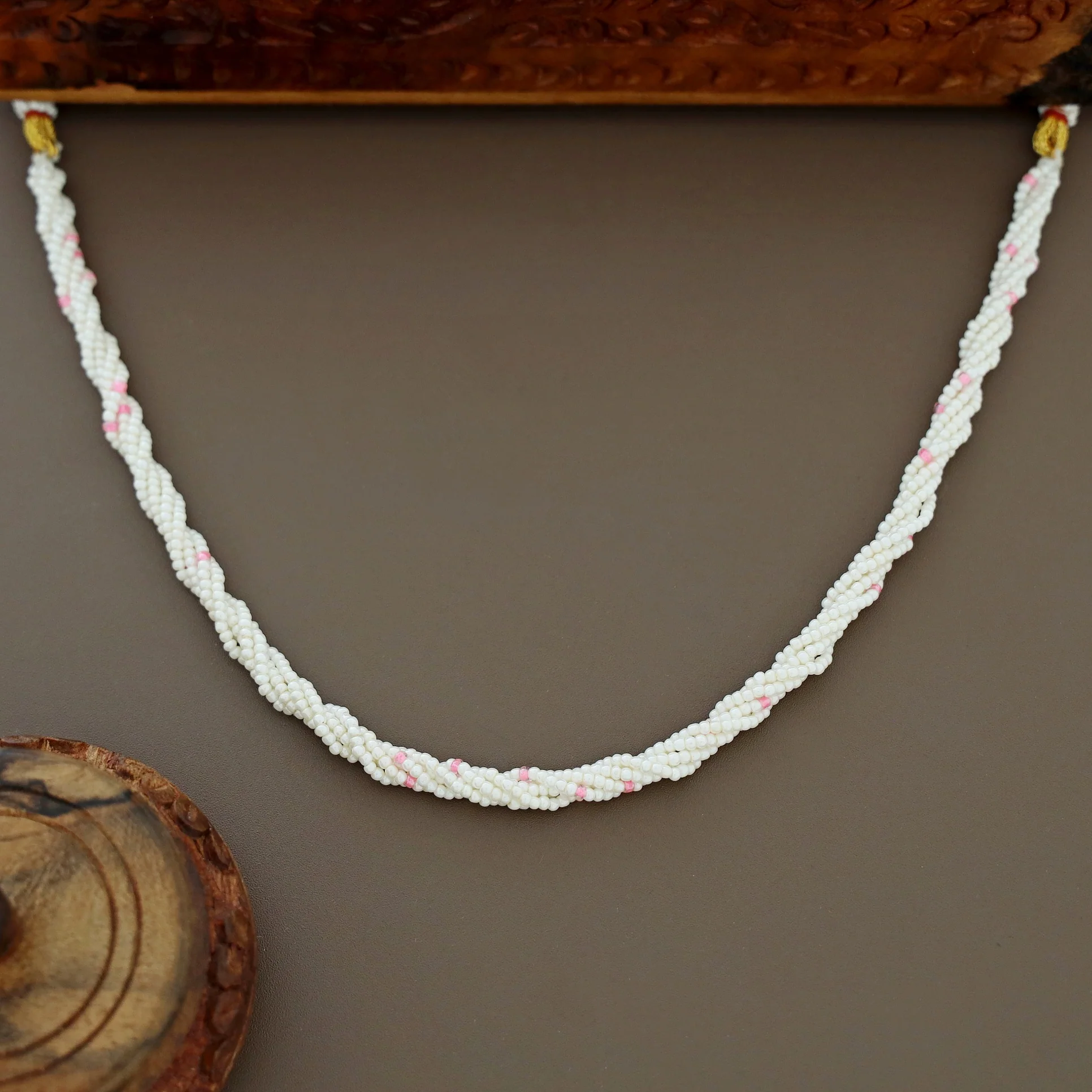 Layered Pearl Bead Short Neckpiece/Choker - Image 4