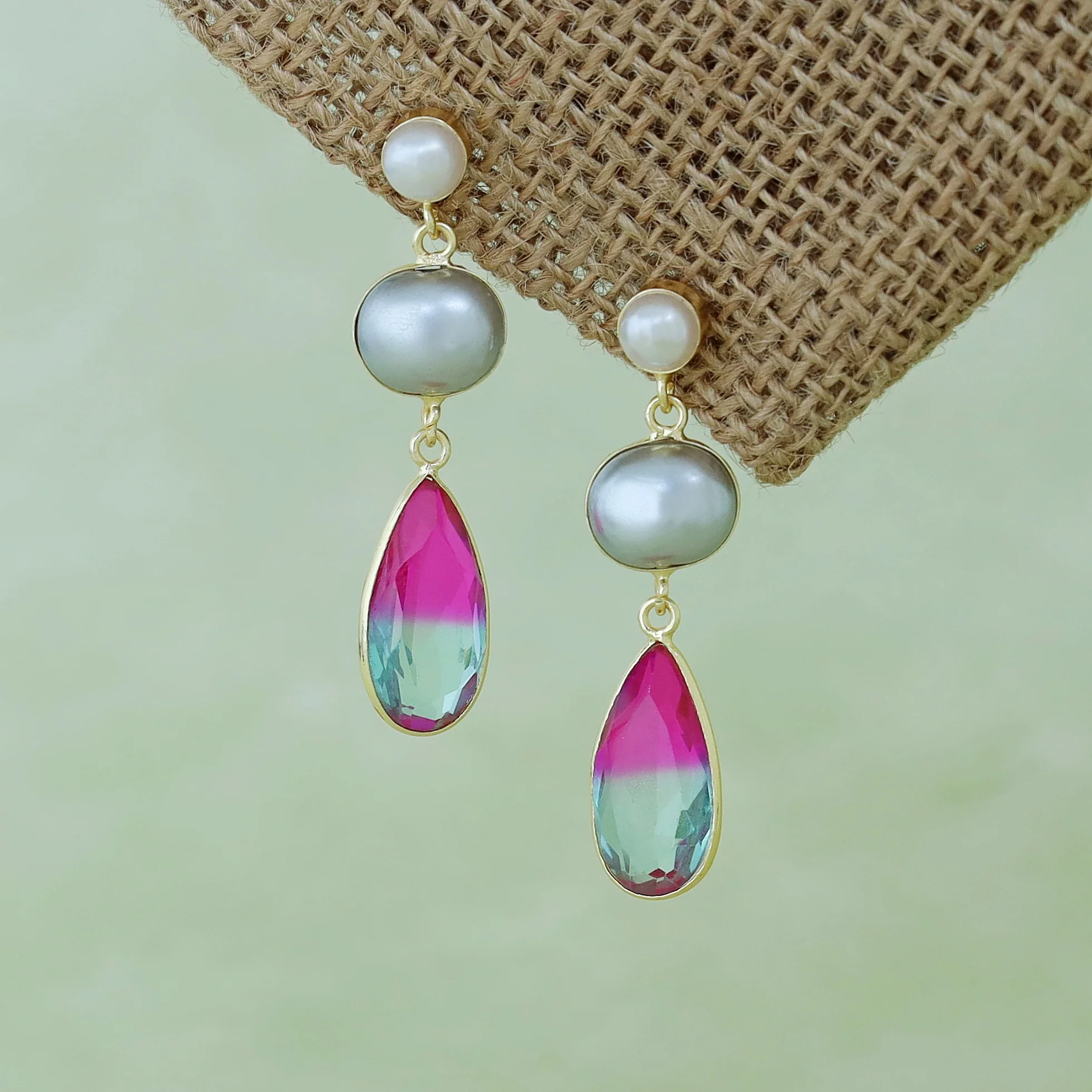 Laya Glossy And Pearl Earring - Image 6