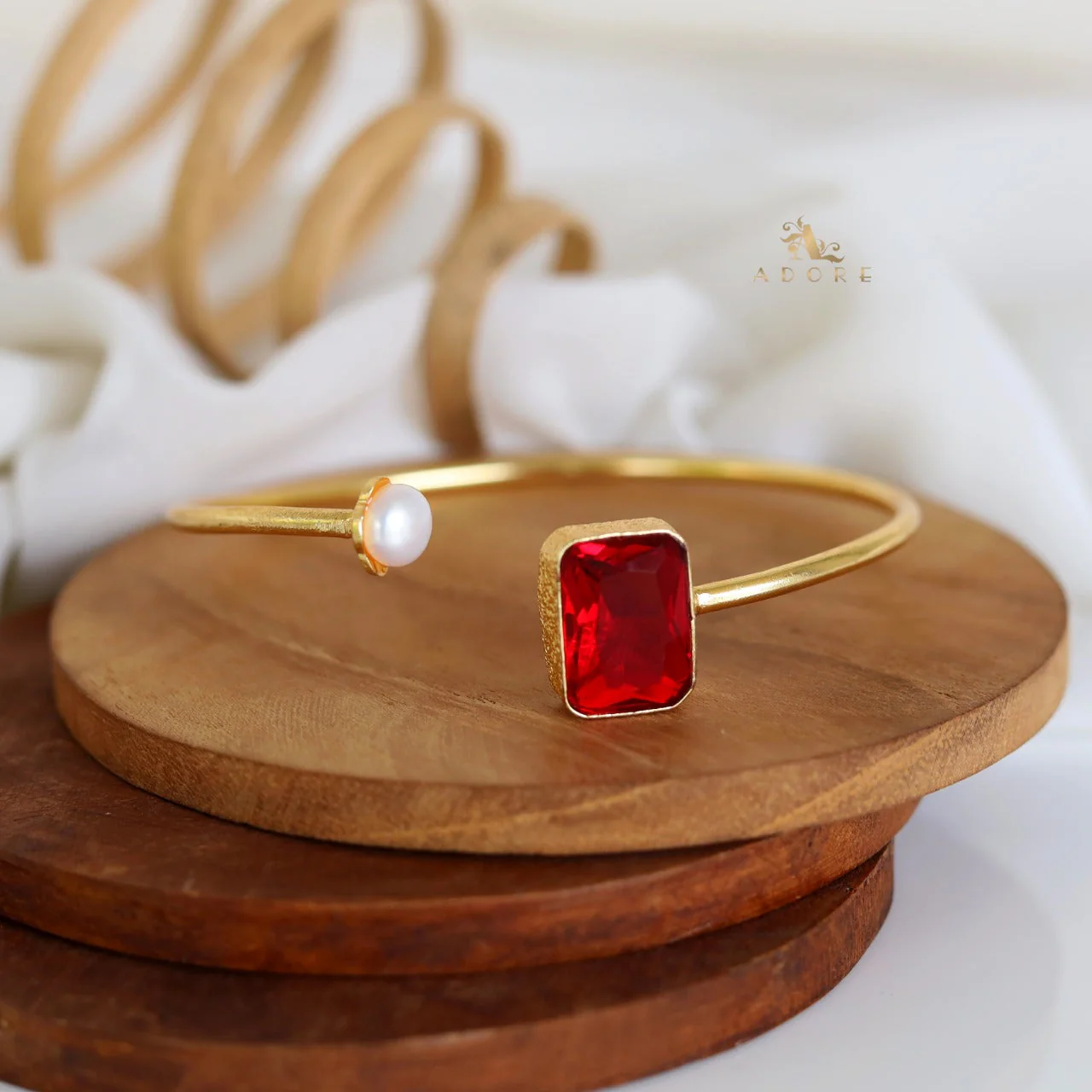 Lexi Rectangle Glossy With Pearl Bracelet - Image 13