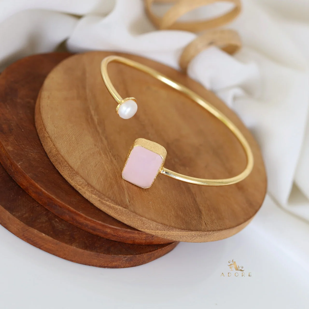 Lexi Rectangle Glossy With Pearl Bracelet - Image 14