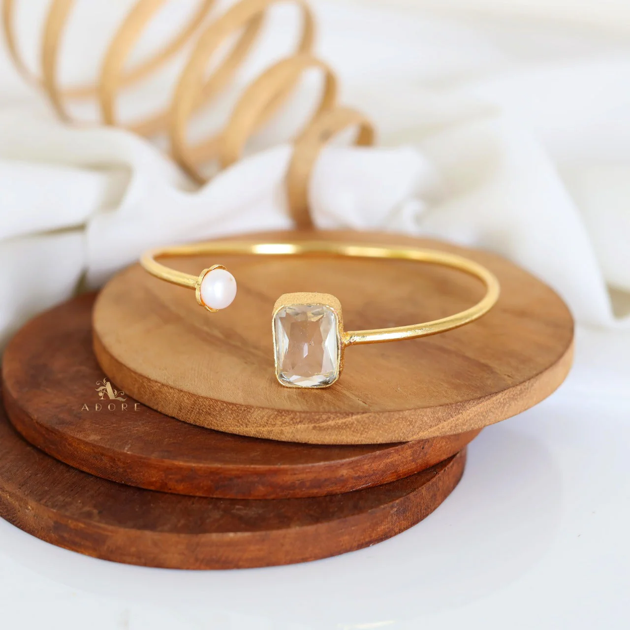 Lexi Rectangle Glossy With Pearl Bracelet - Image 15