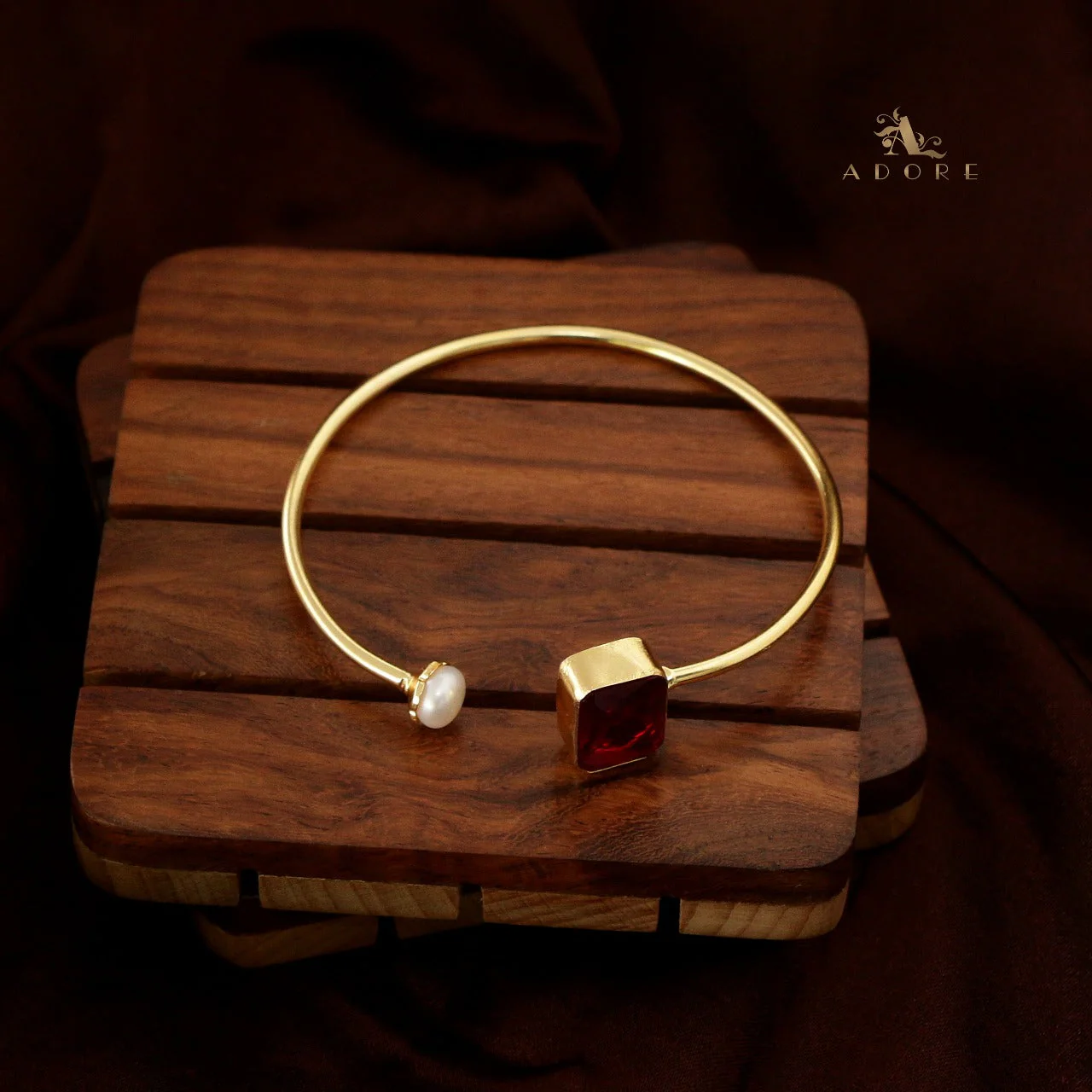 Lexi Rectangle Glossy With Pearl Bracelet - Image 17
