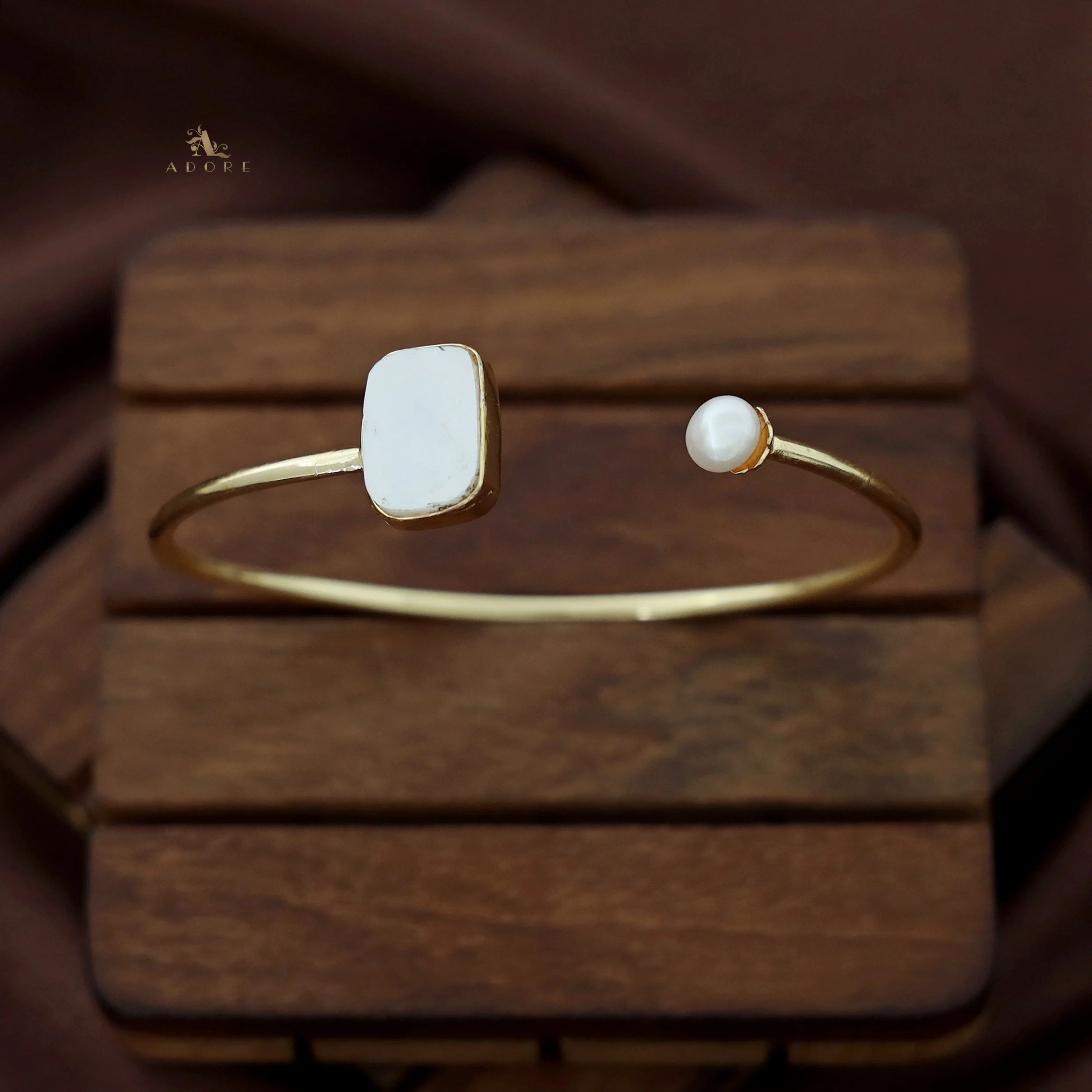 Lexi Rectangle Glossy With Pearl Bracelet - Image 25
