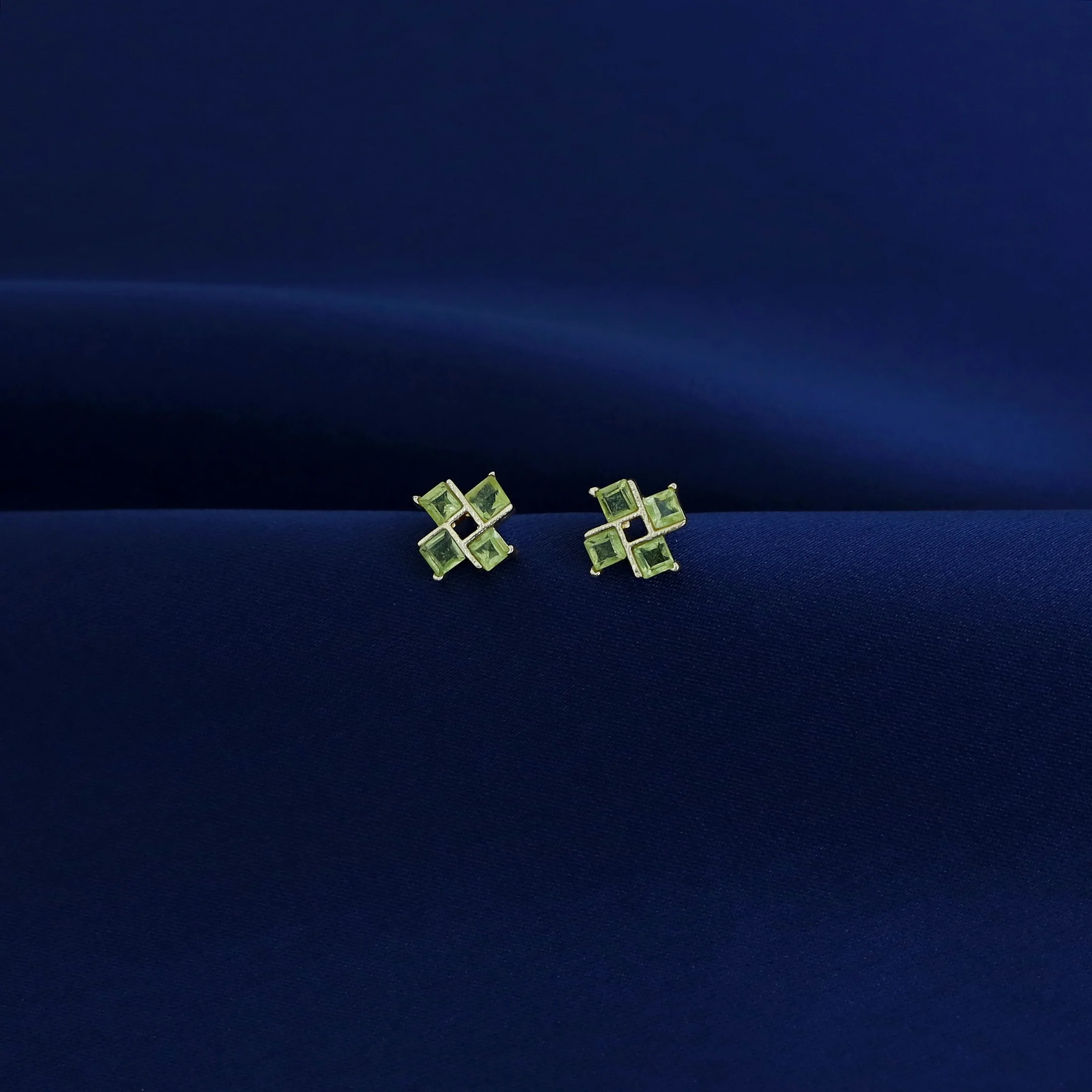 Lexie Tetra Glossy Stone Stud - Image 5