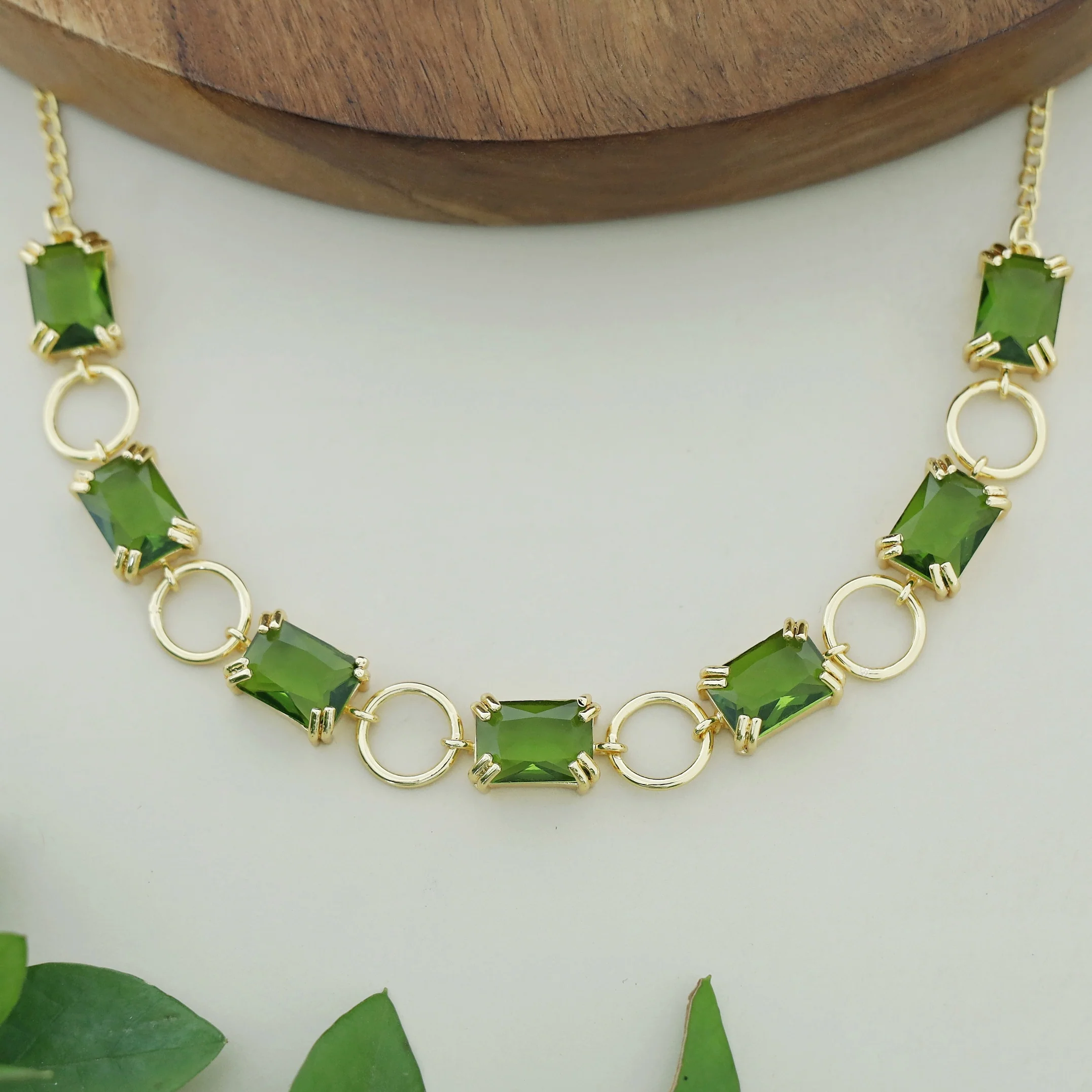 Lilith Claw Glossy Rectangle Circle Neckpiece - Image 5