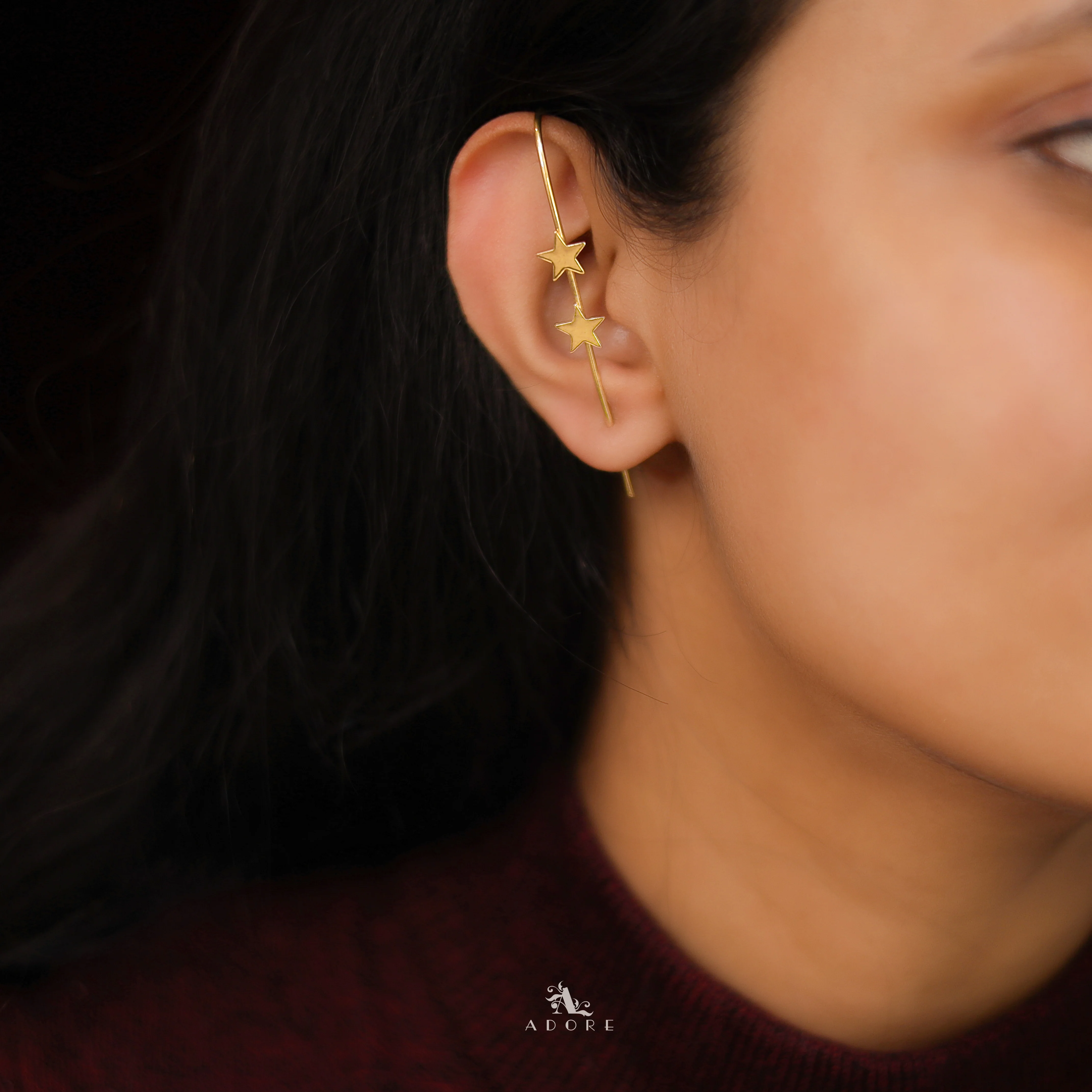Liya Golden Ear-Cuff (Single piece) - Image 3
