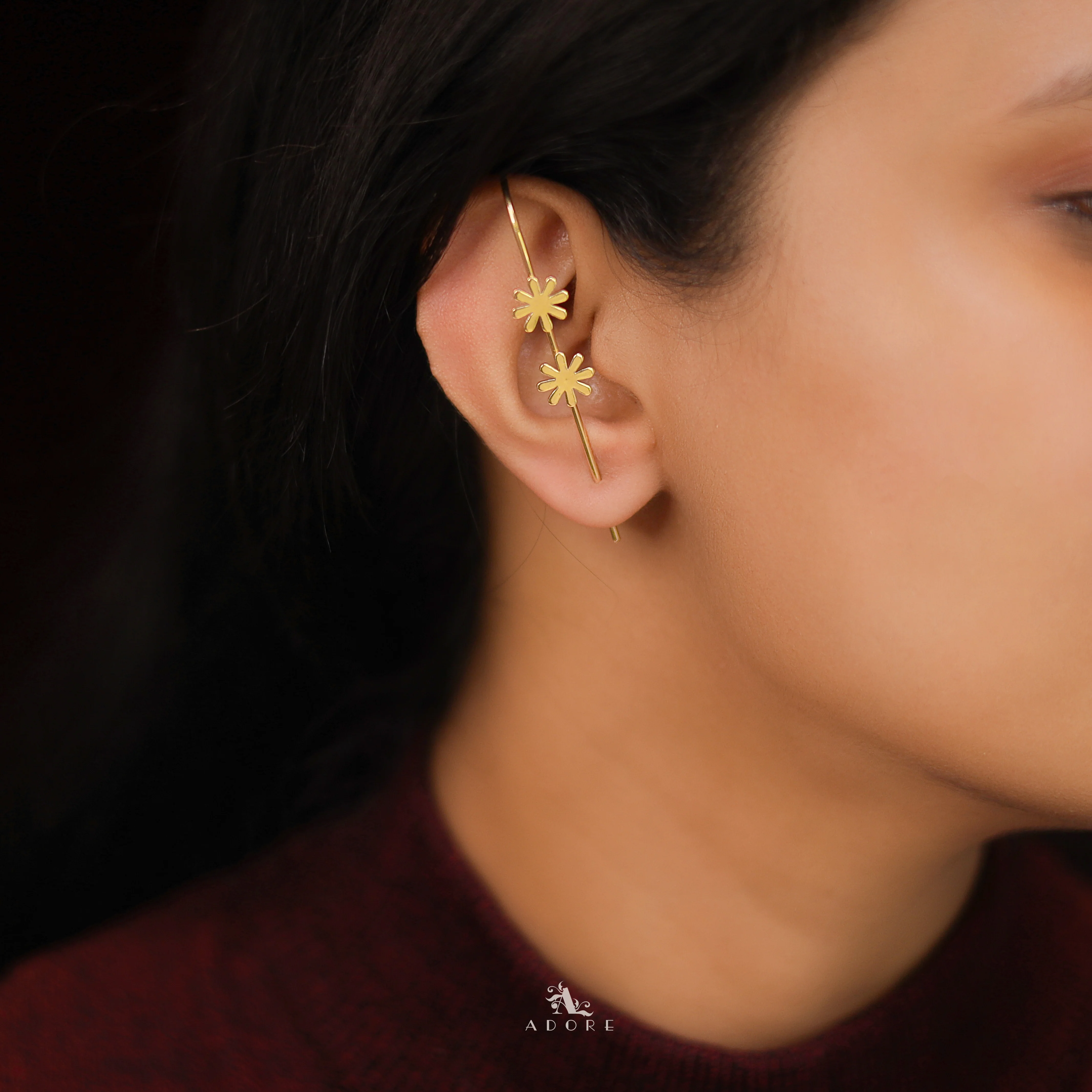 Liya Golden Ear-Cuff (Single piece) - Image 5