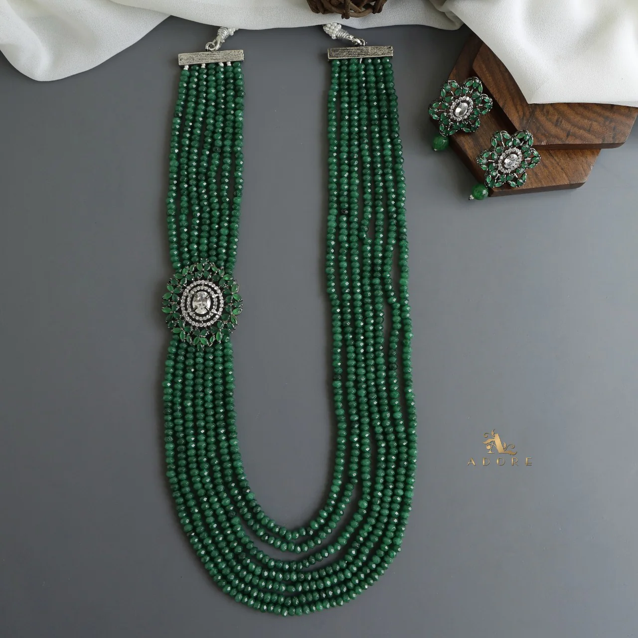 Liyana  Neckpiece with Earring - Image 6
