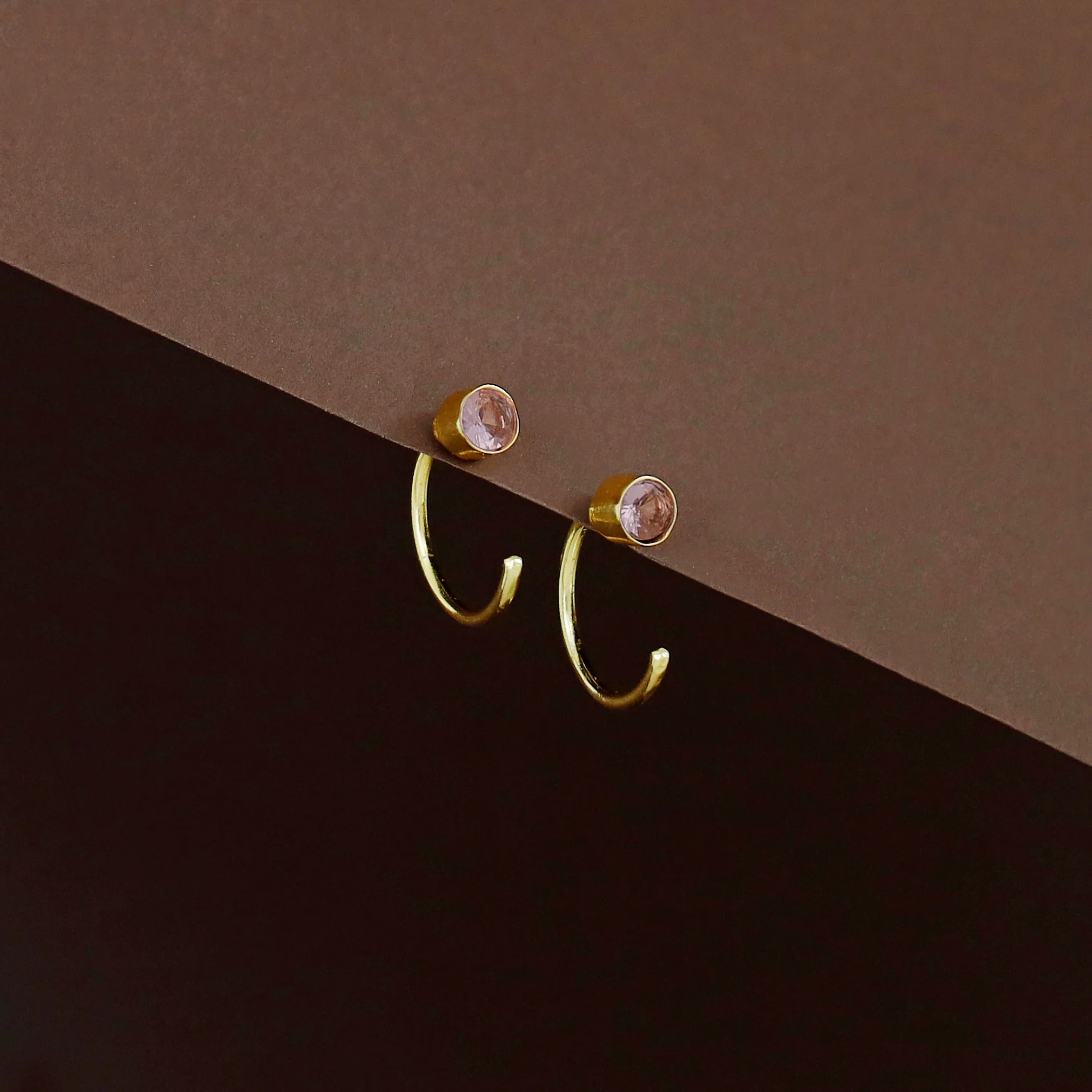 Lizelle Half Hoop Glossy Earring - Image 4
