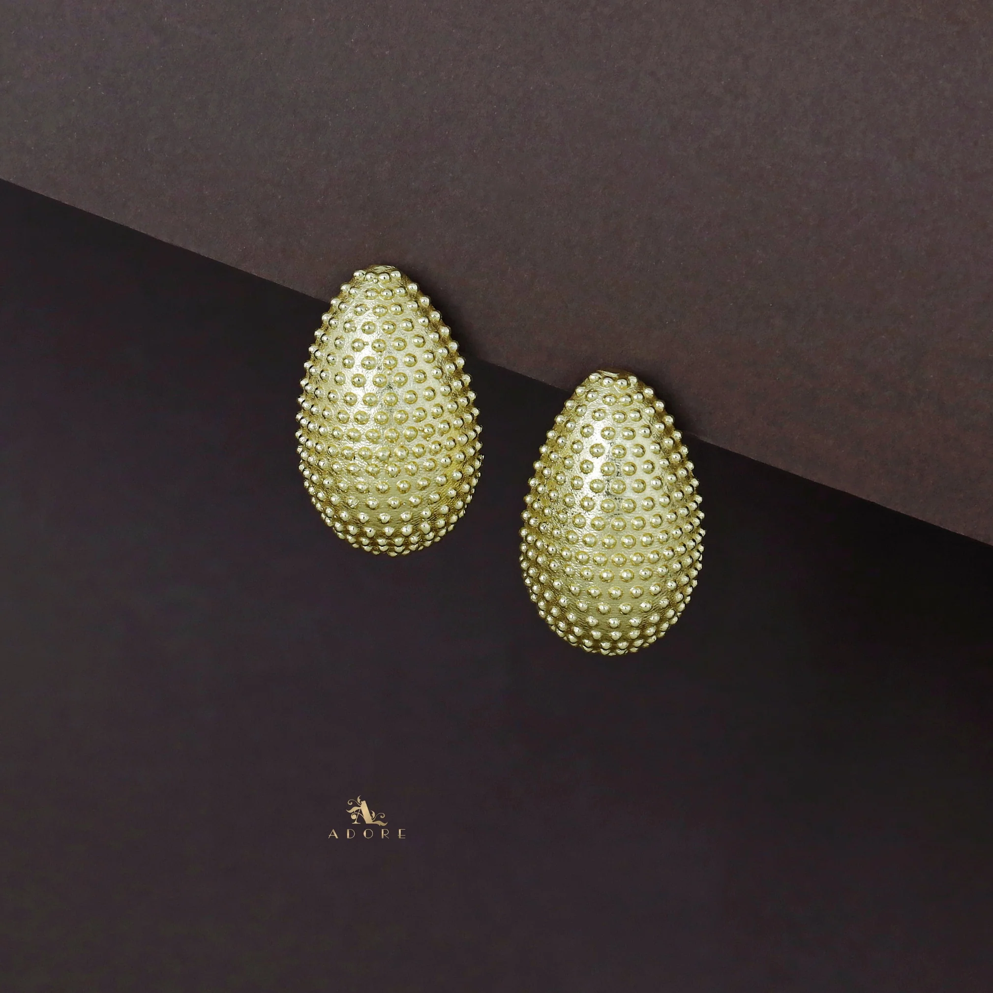 Loha Golden Dotted Earring - Image 2