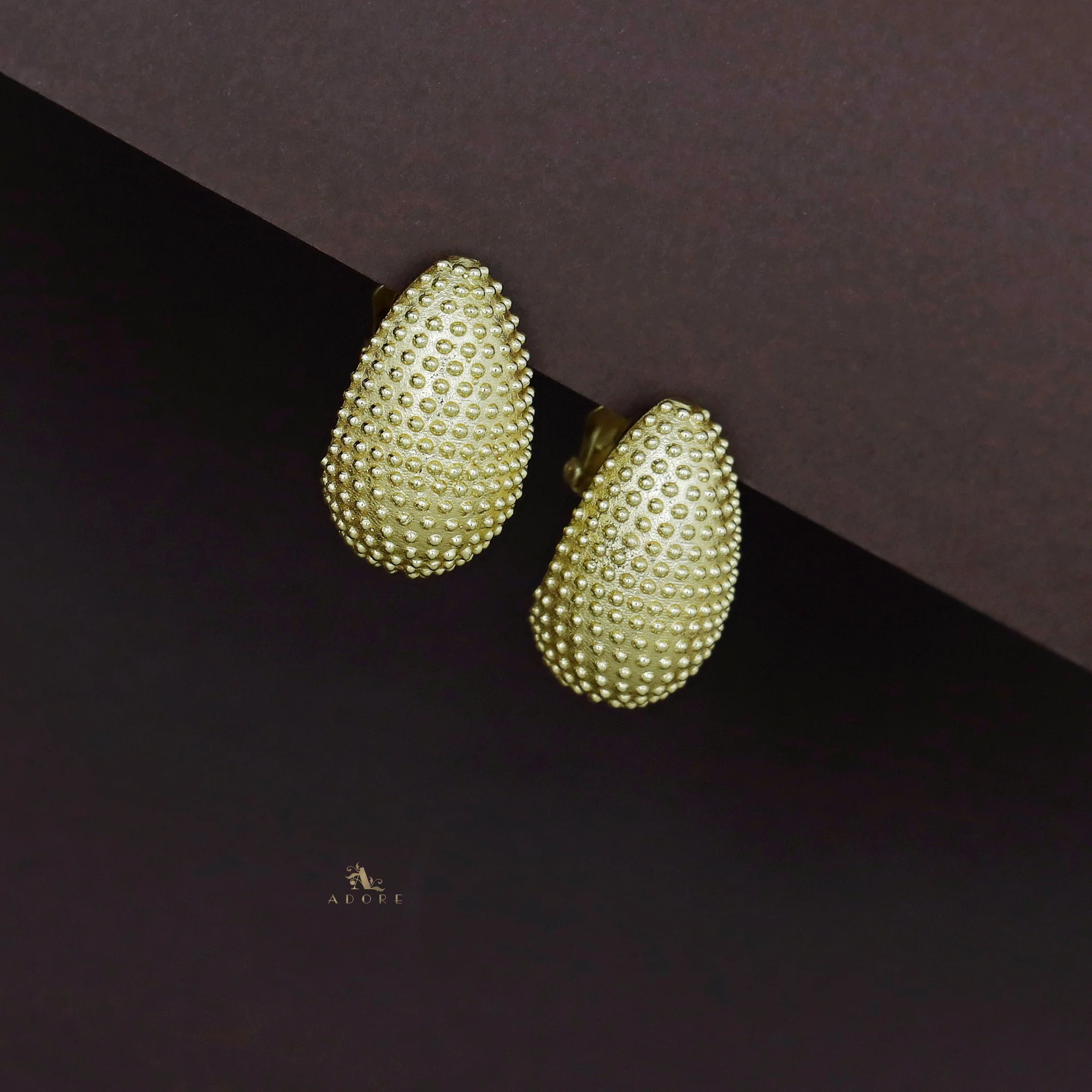 Loha Golden Dotted Earring - Image 3