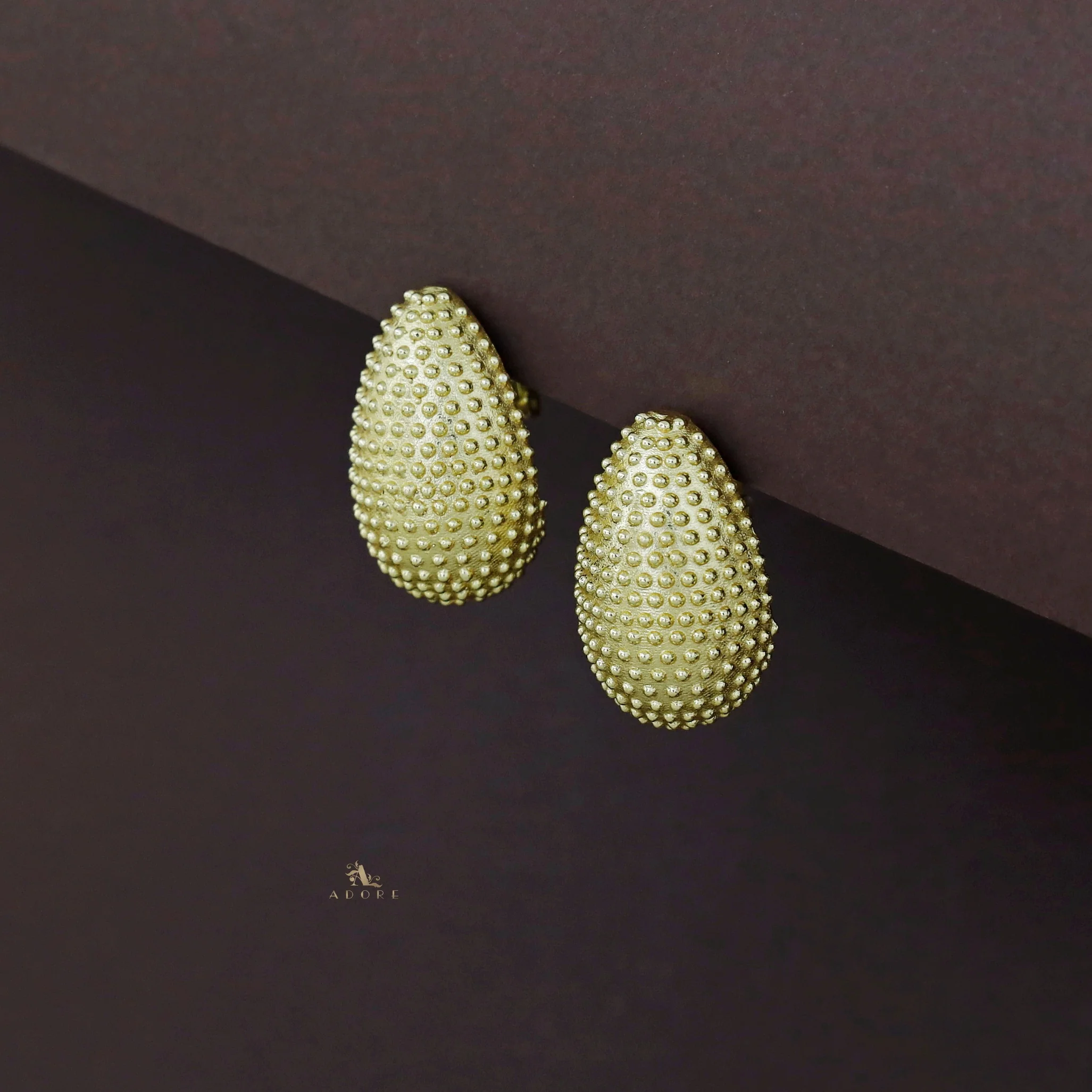 Loha Golden Dotted Earring - Image 4