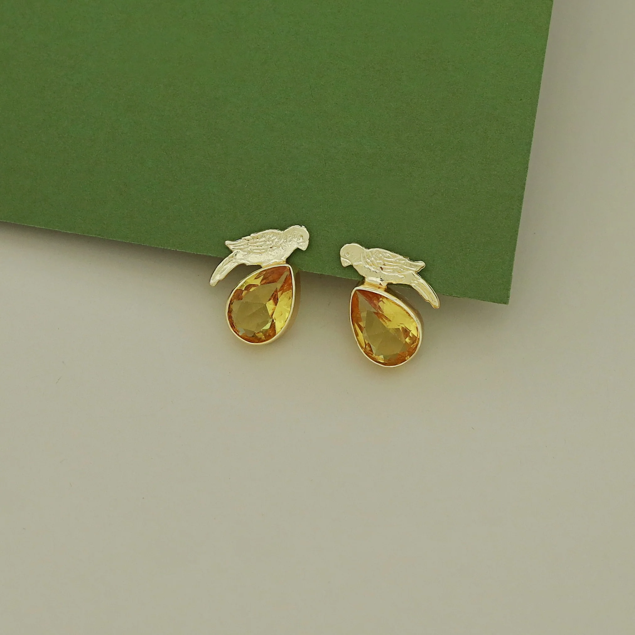 Lorna Glossy Drop Bird Earring - Image 10