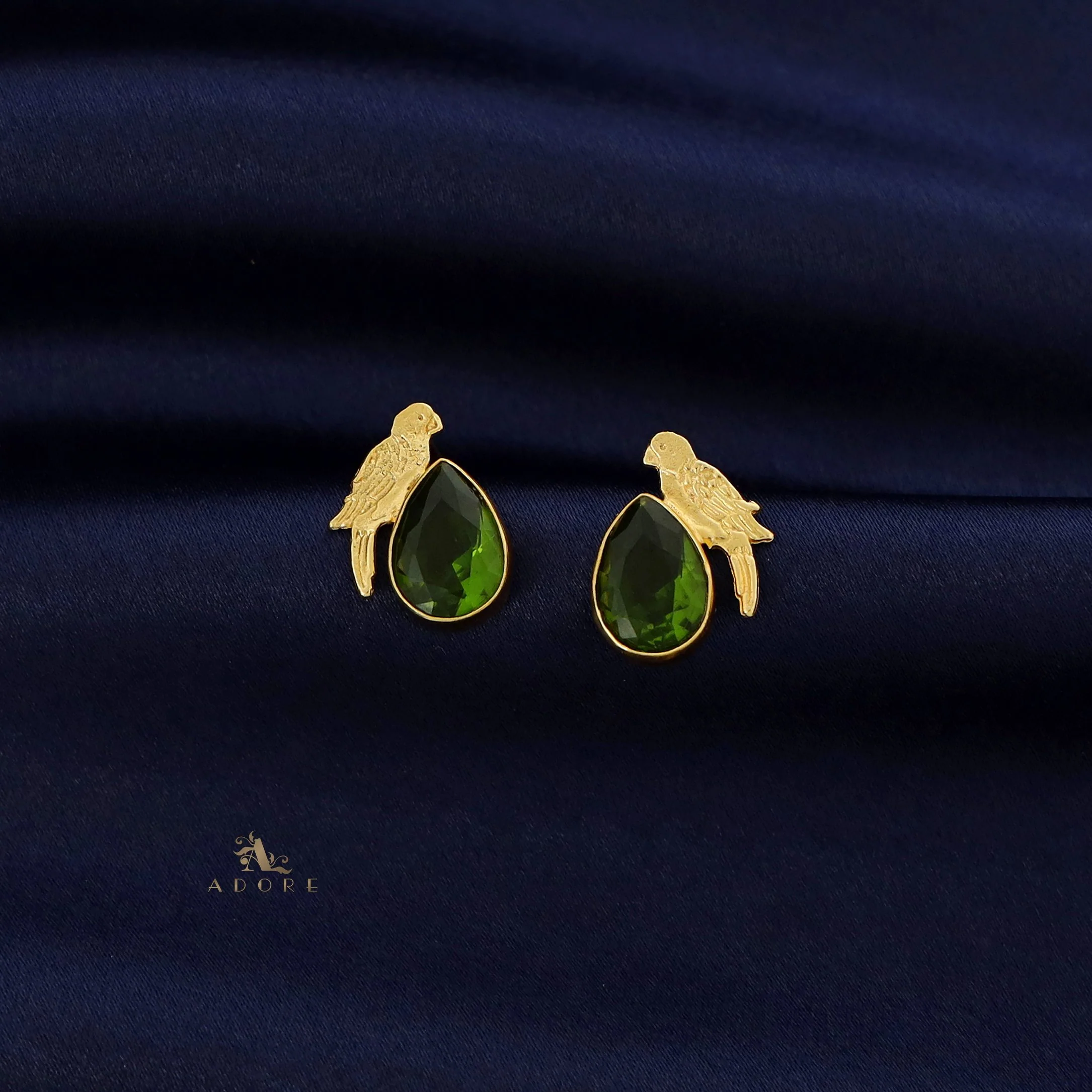 Lorna Glossy Drop Bird Earring - Image 3