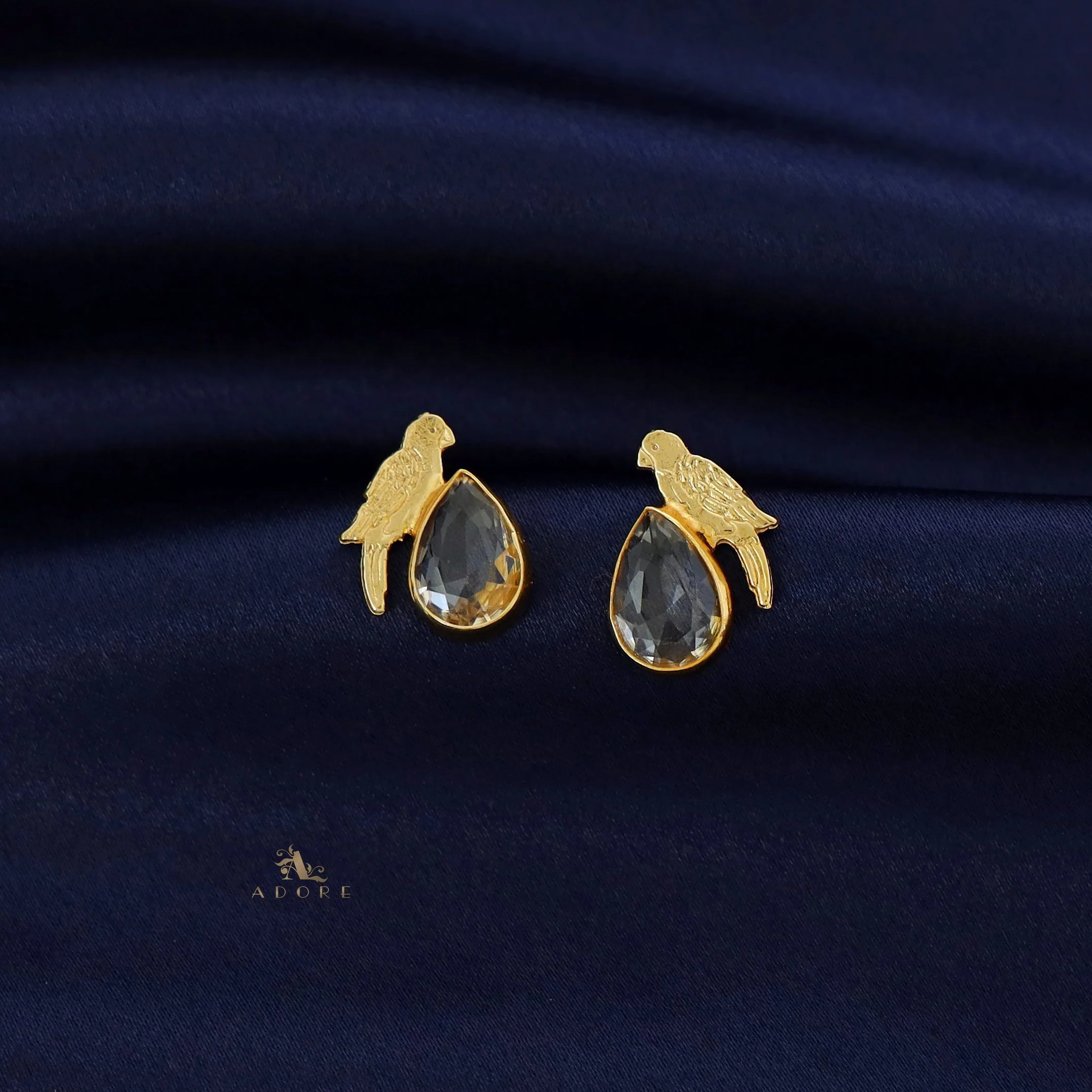 Lorna Glossy Drop Bird Earring - Image 35