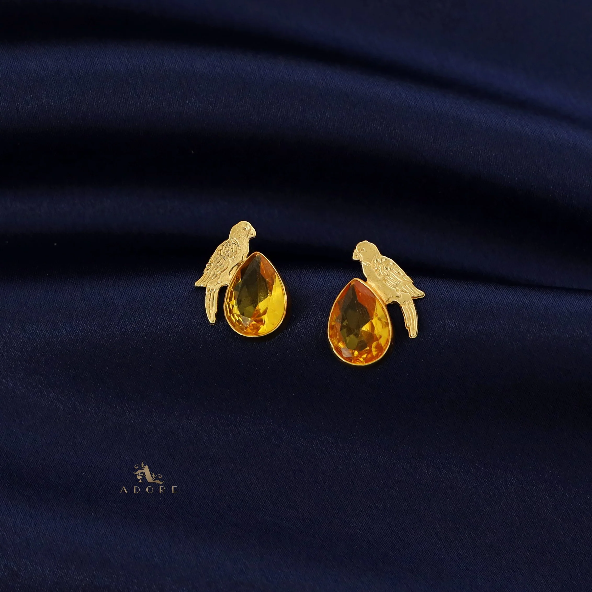 Lorna Glossy Drop Bird Earring - Image 36
