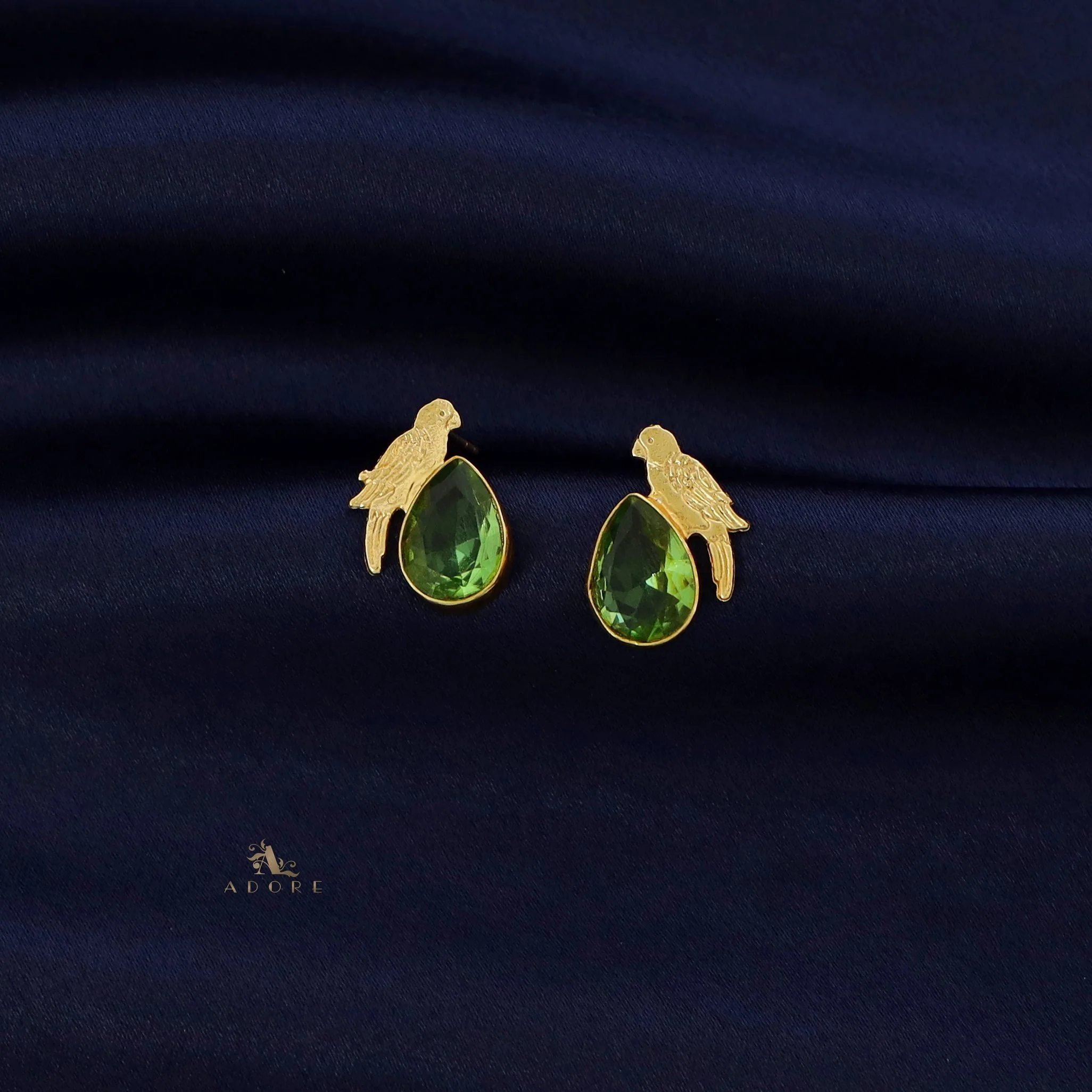 Lorna Glossy Drop Bird Earring - Image 5