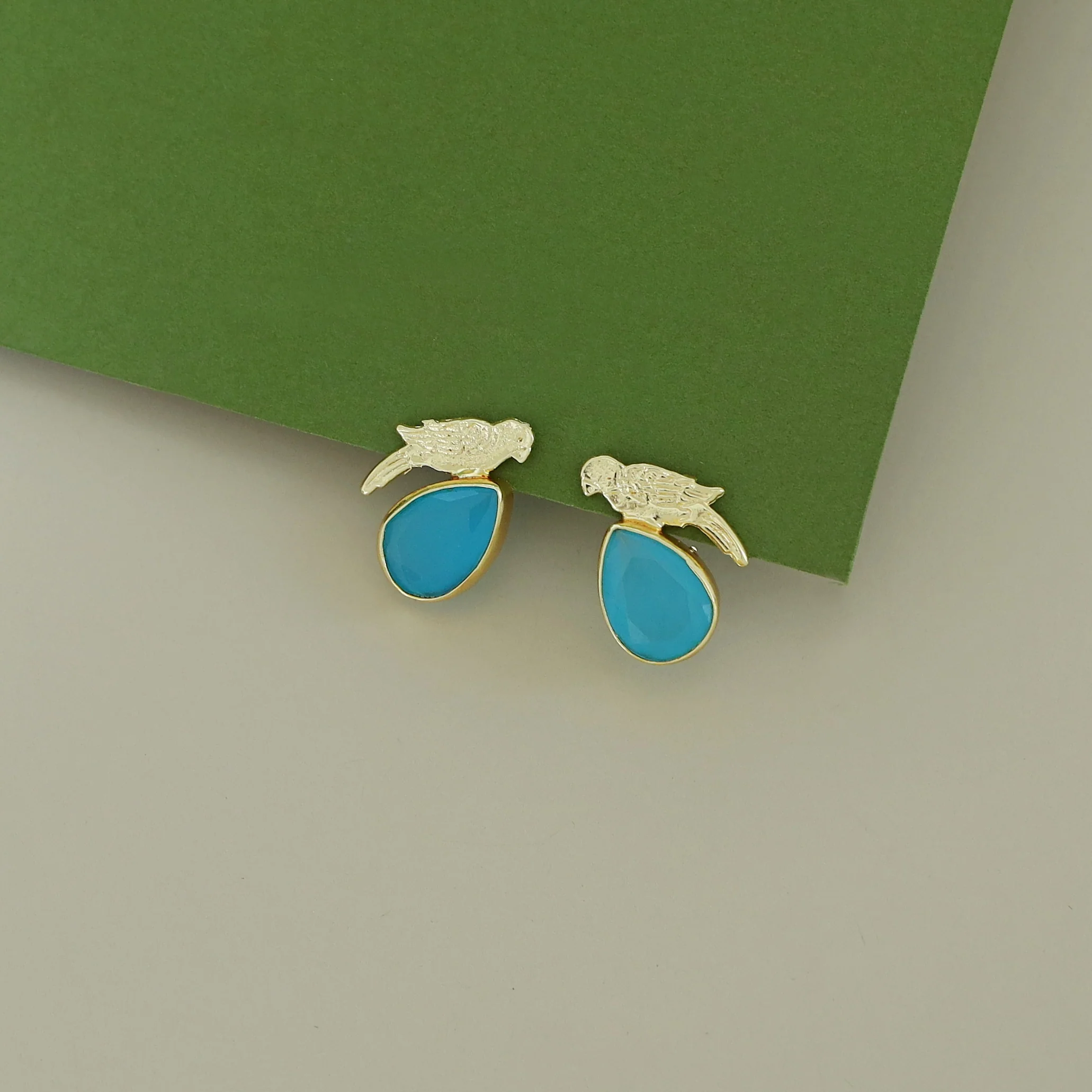 Lorna Glossy Drop Bird Earring - Image 6