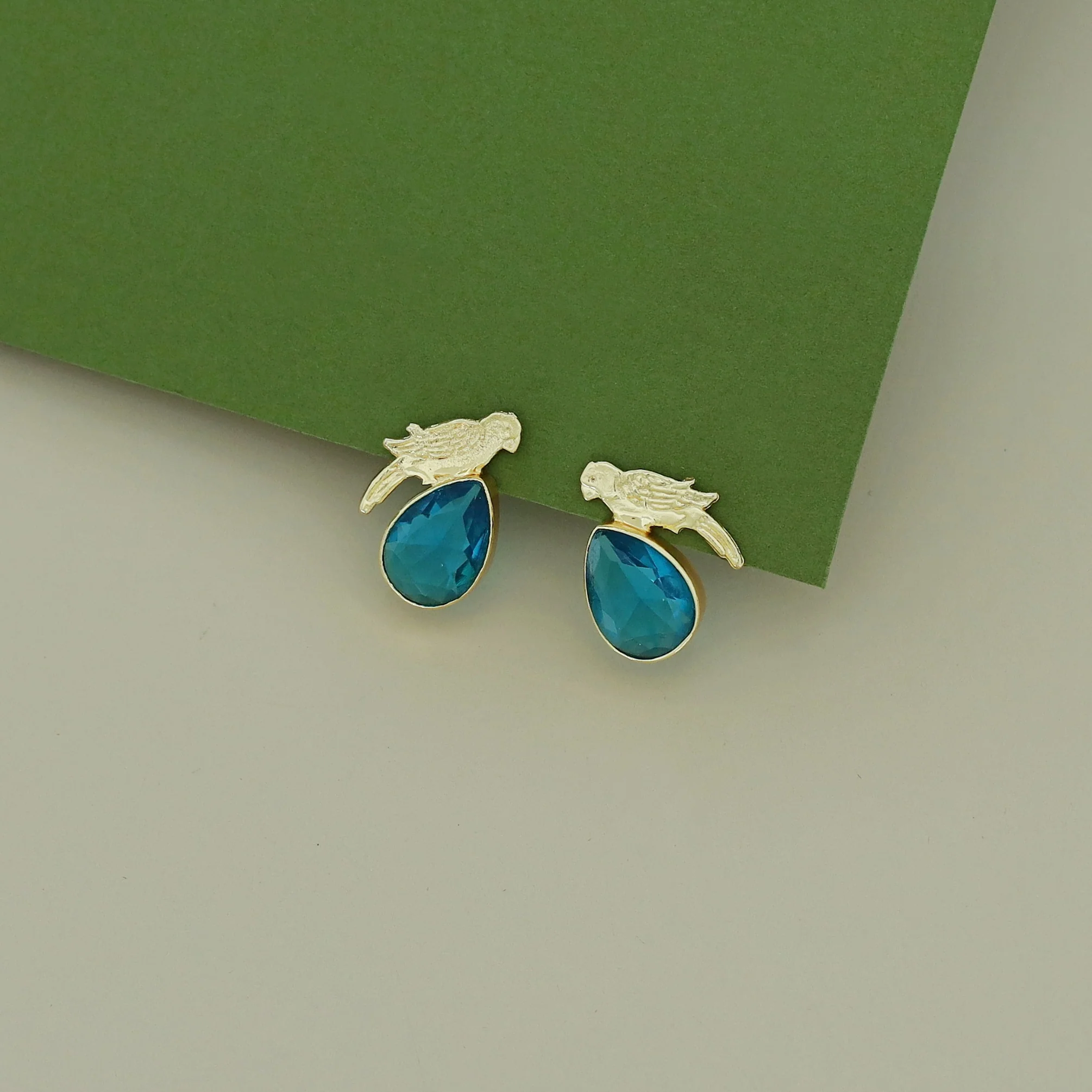 Lorna Glossy Drop Bird Earring - Image 8