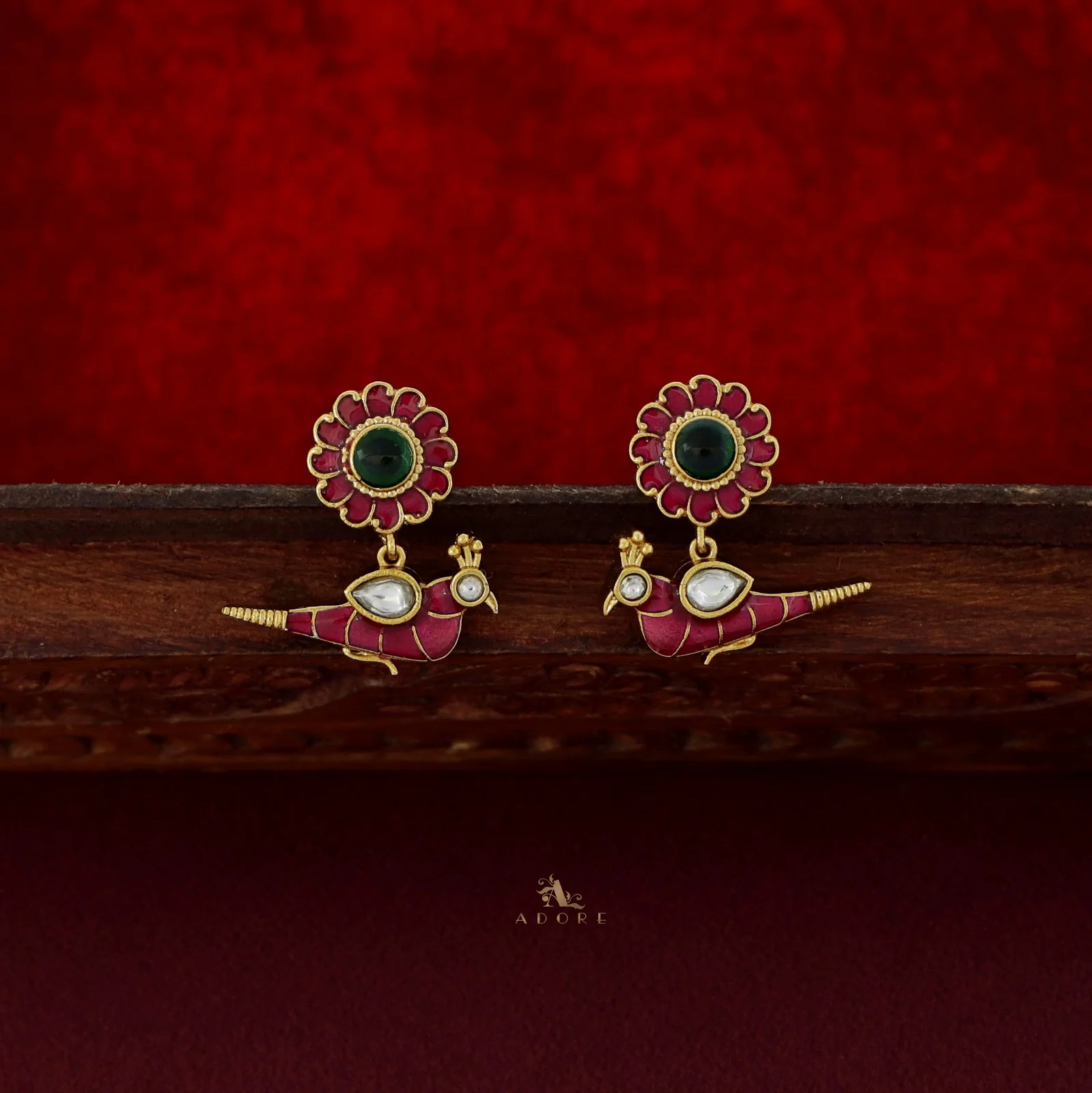 Lotus With Bird Neckcuff With Earring - Image 6