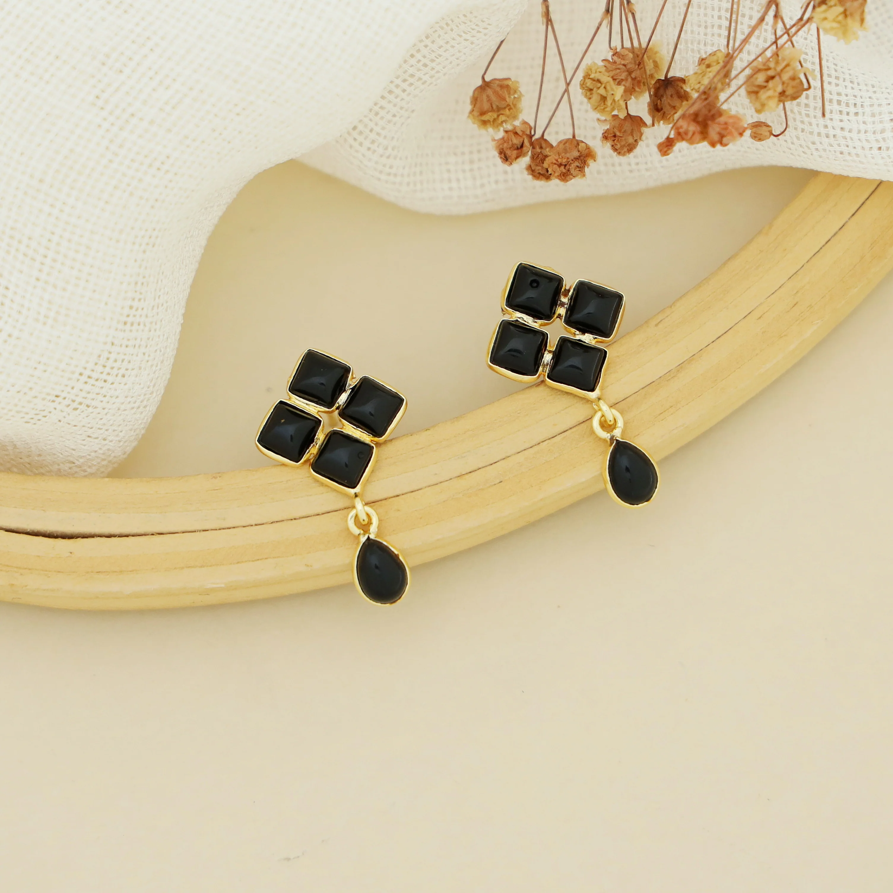 Luciel Square Drop Stud - Image 6