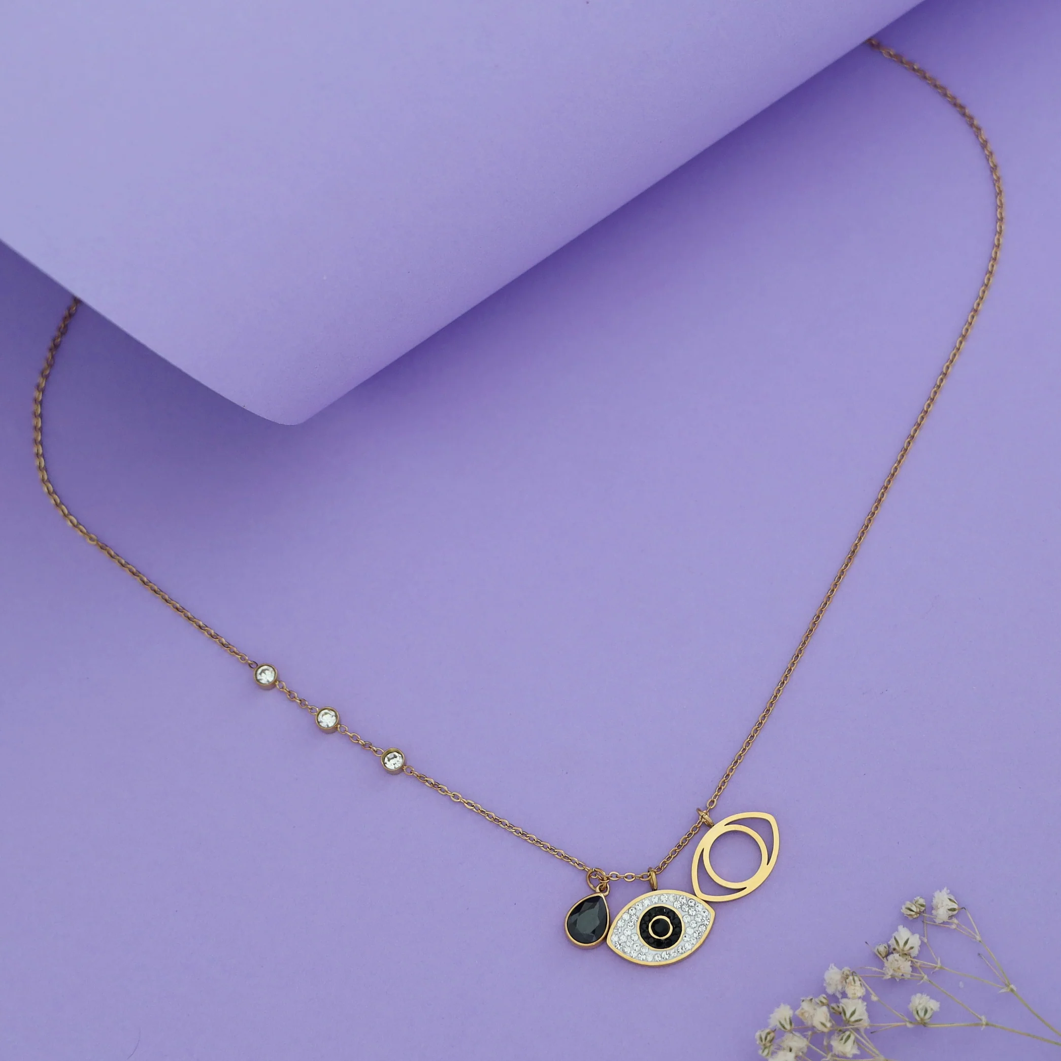 Lucinda Evil Eye Neckpiece - Image 4