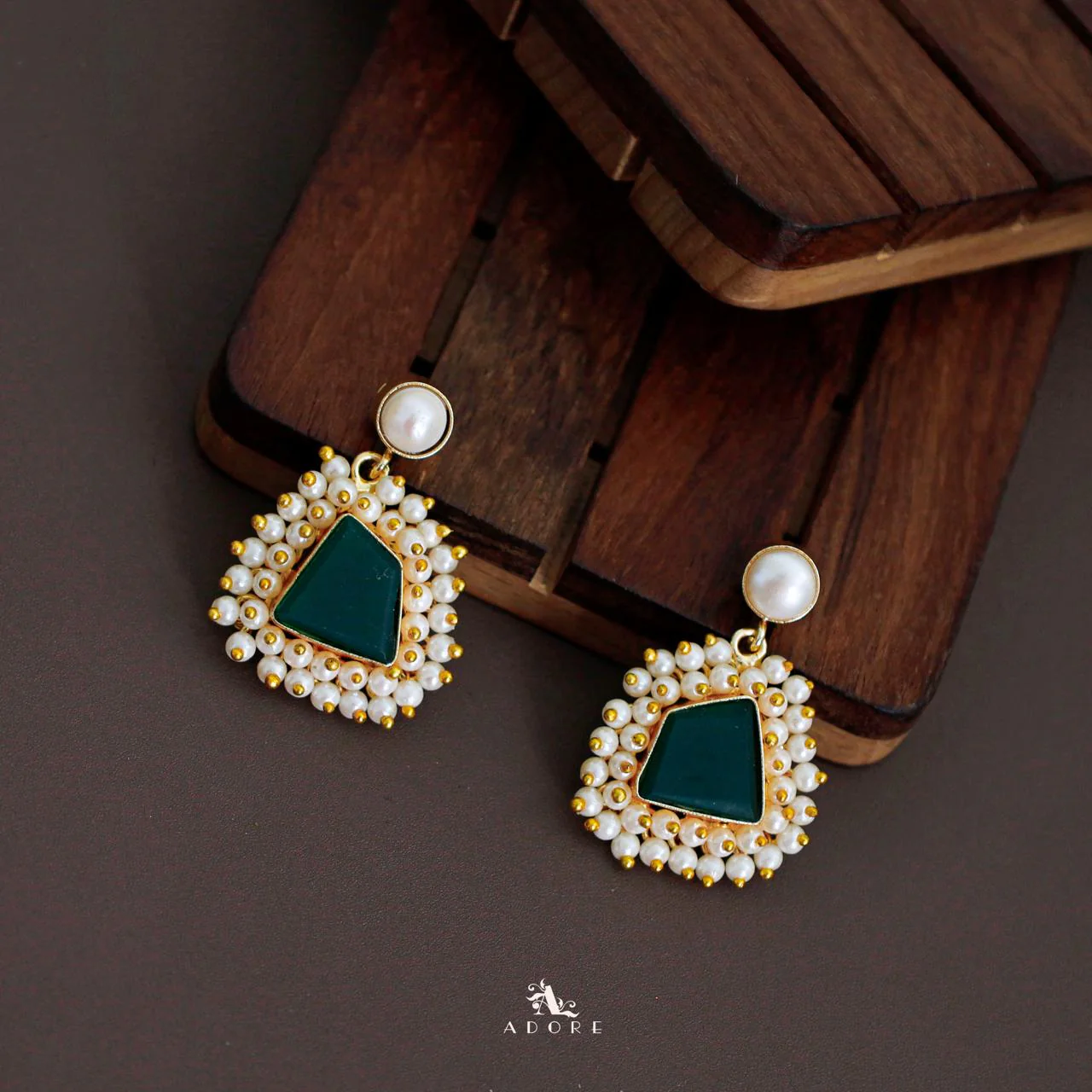 Lydia Raw Stone Pearl Earring - Image 9