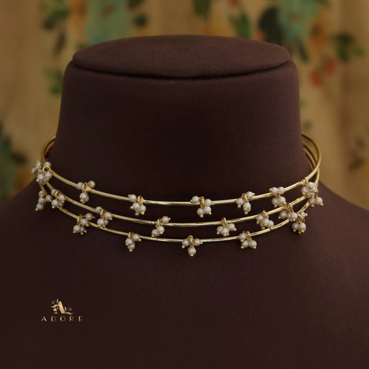Lysander Pearl 3 Layer Neck Cuff - Image 2