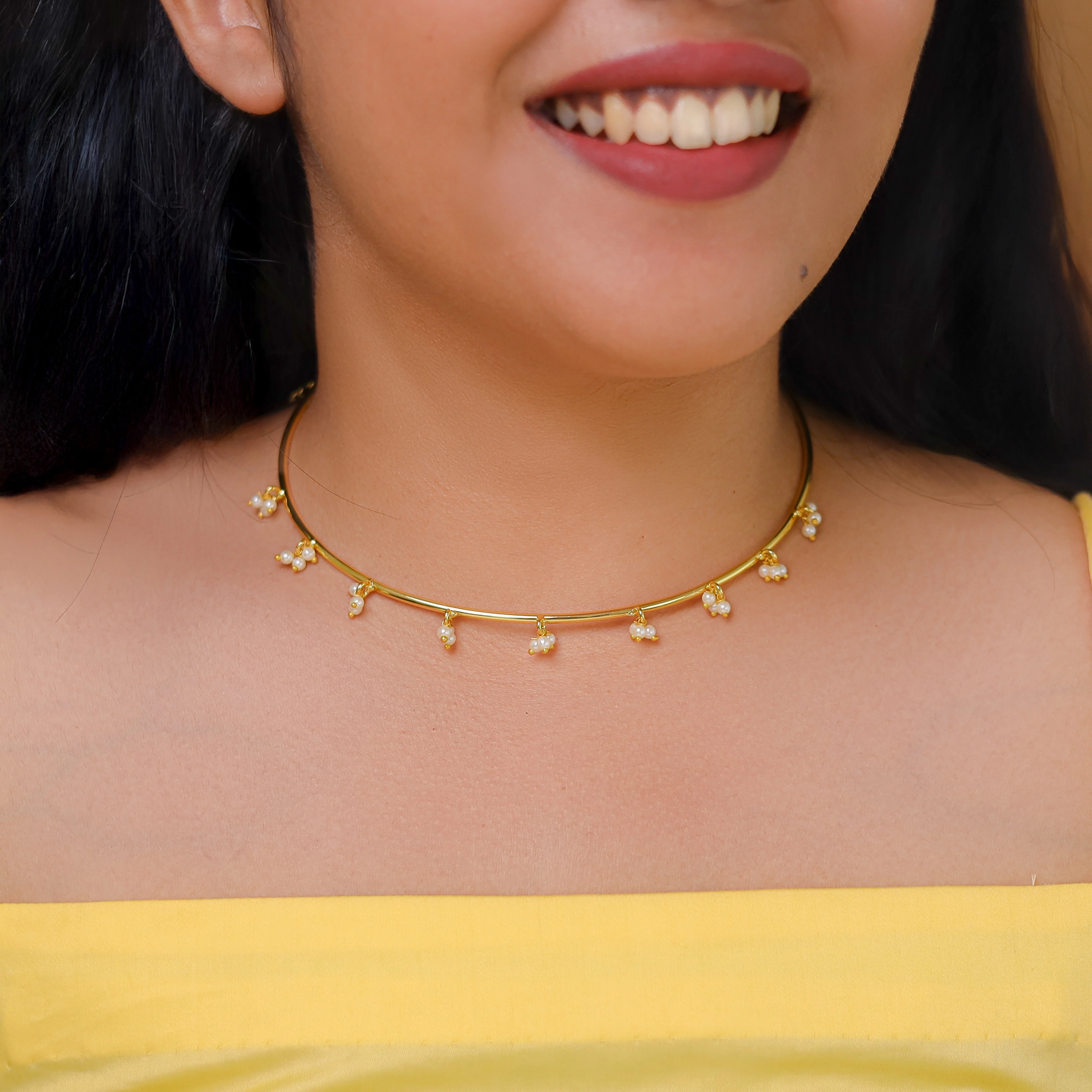Lysander Pearl Neck Cuff - Image 6