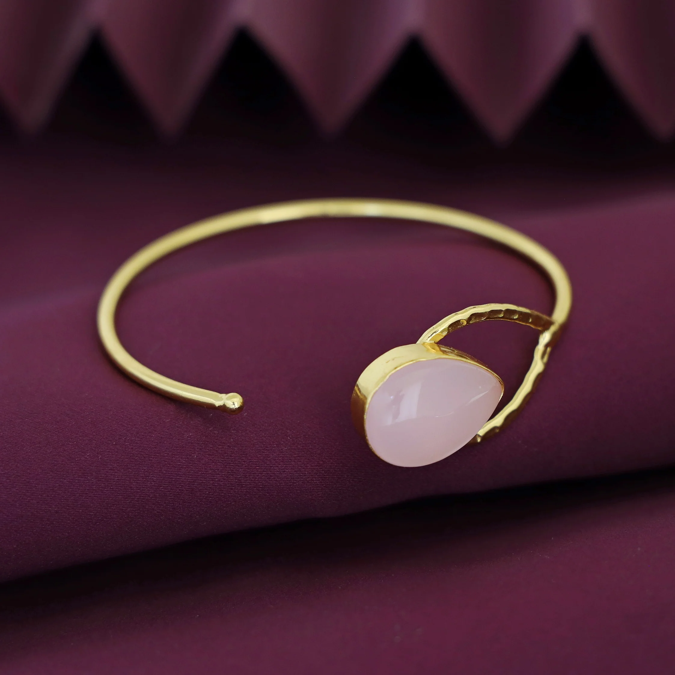 Madhurima Golden Glossy Drop Bangle - Image 5