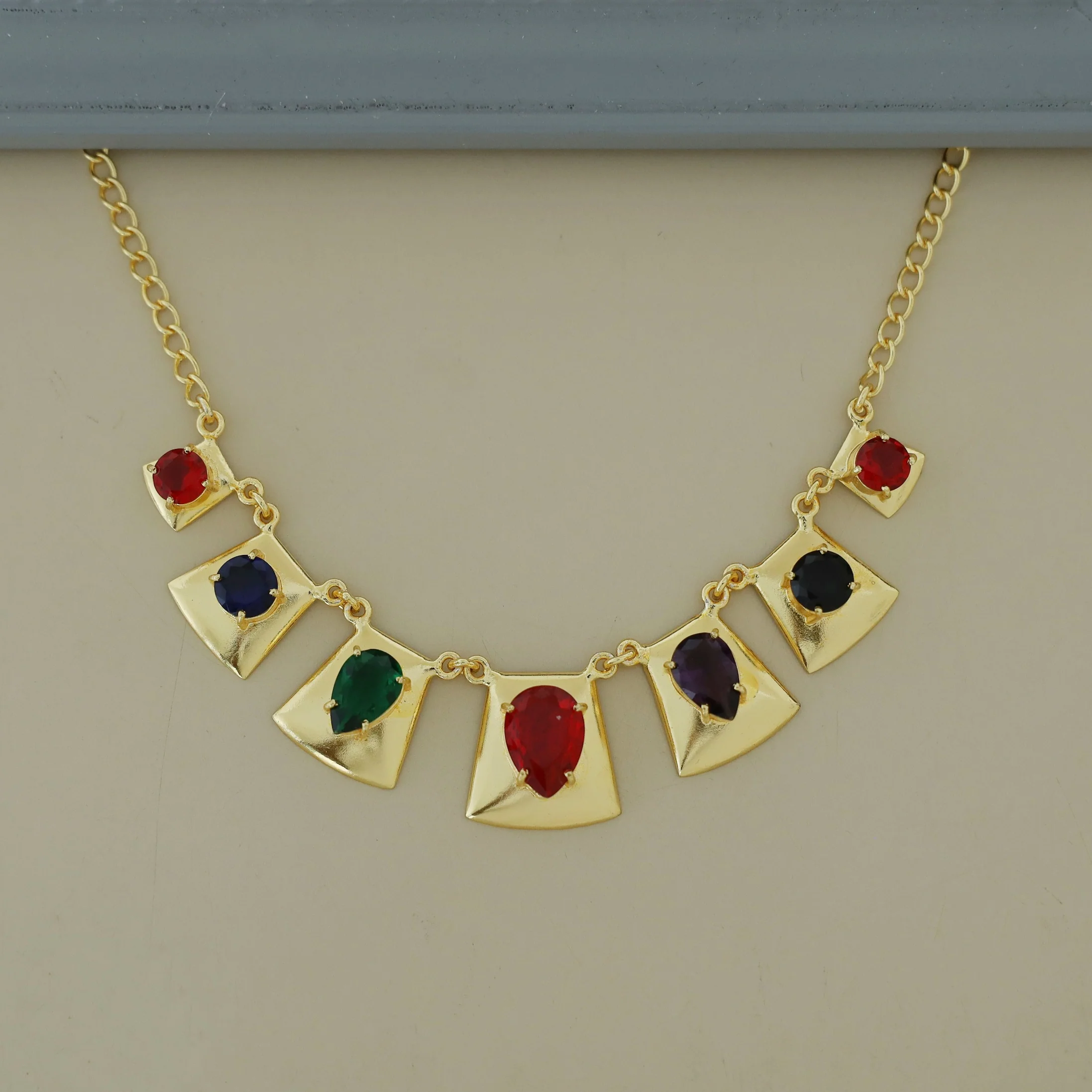 Madrigal Golden Glossy Neckpiece - Image 5