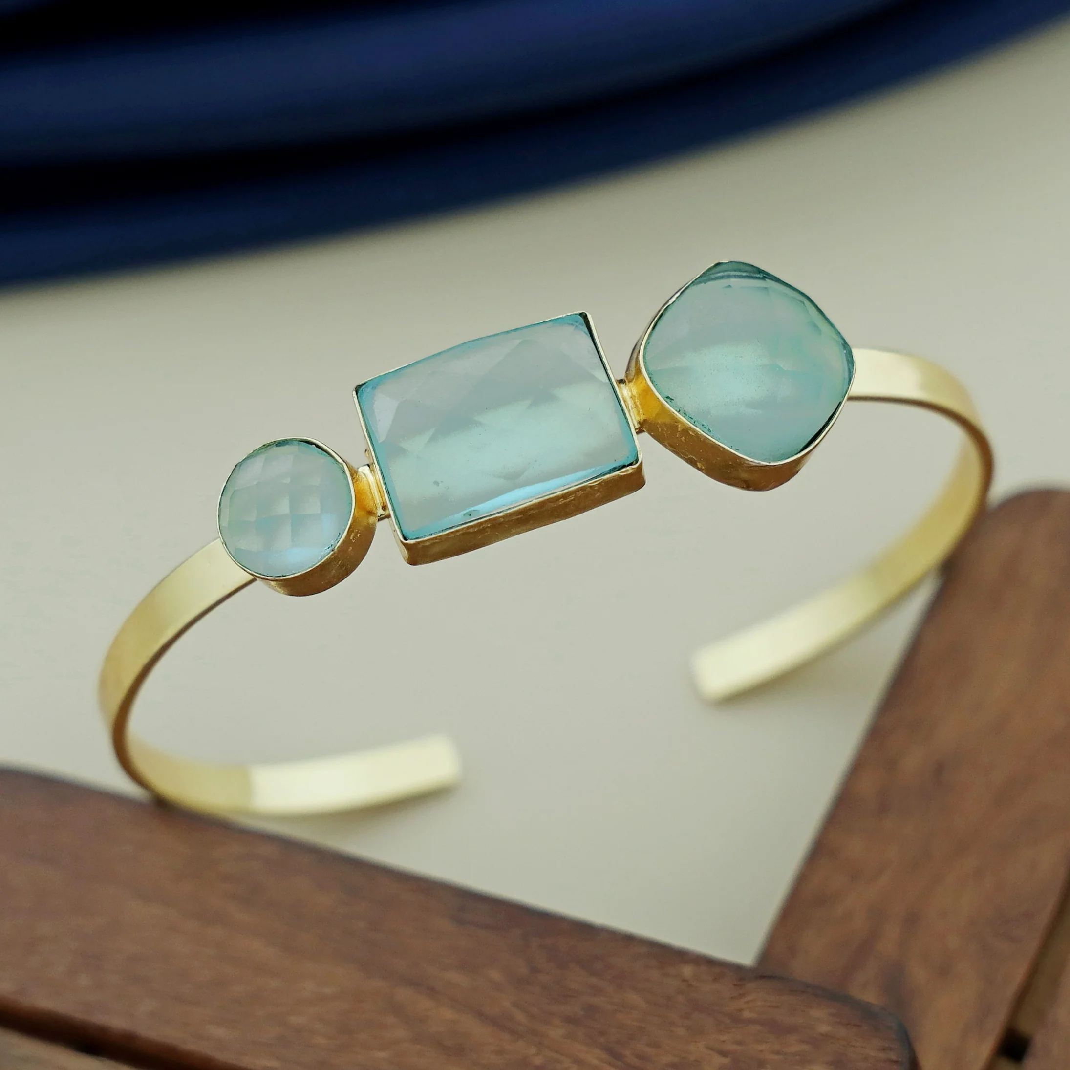 Manasi Multi Shape Tri Glossy Bangle - Image 3
