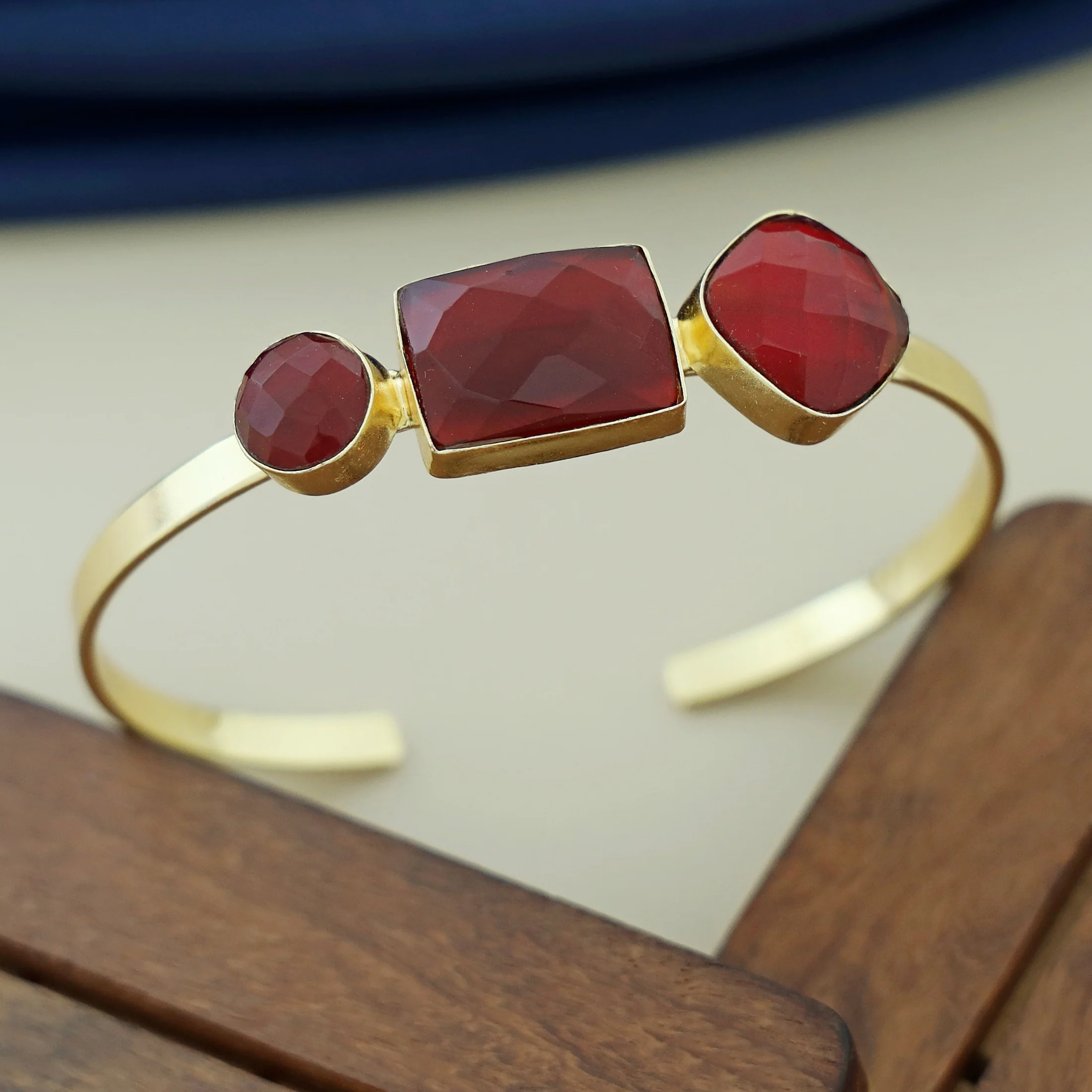 Manasi Multi Shape Tri Glossy Bangle - Image 4