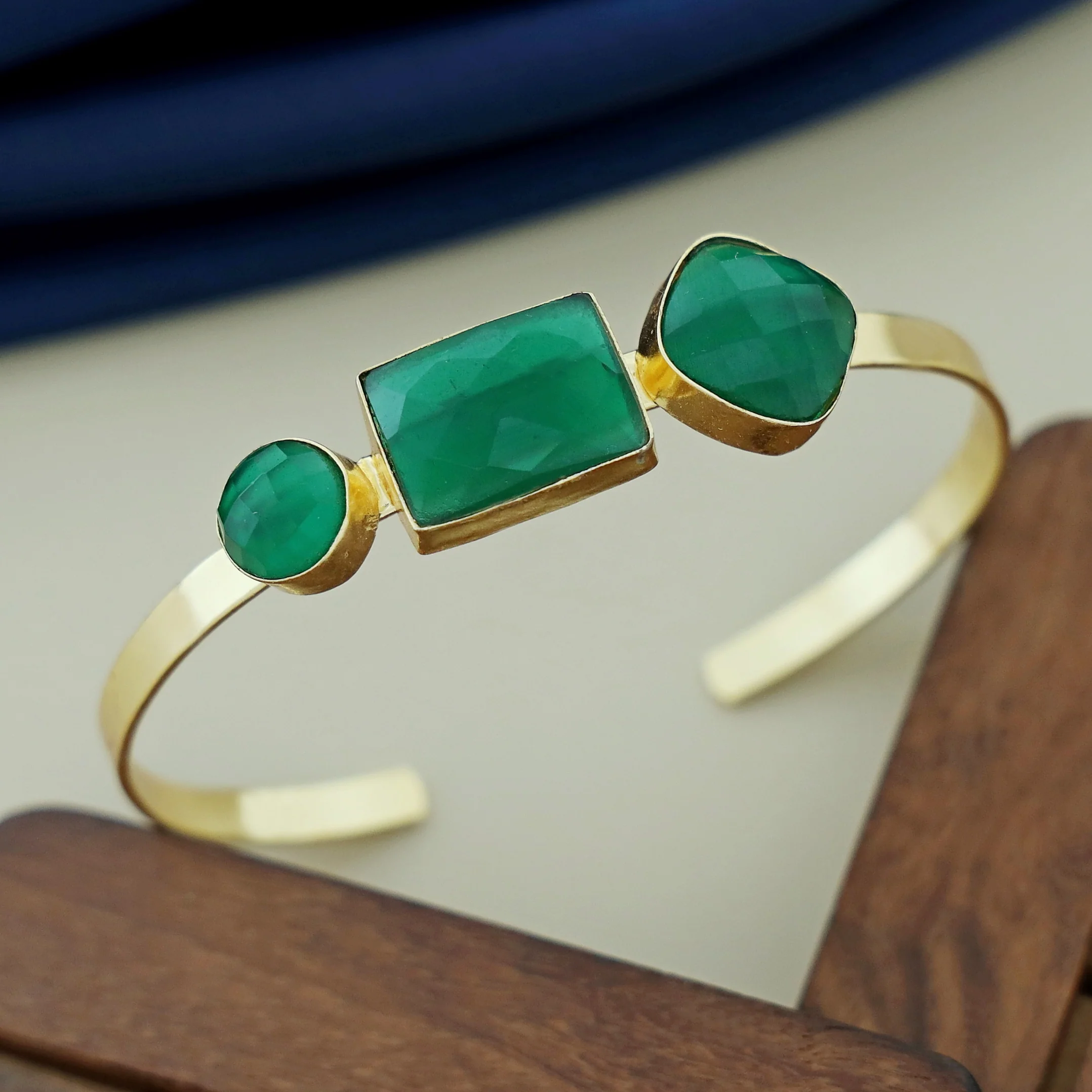 Manasi Multi Shape Tri Glossy Bangle - Image 6