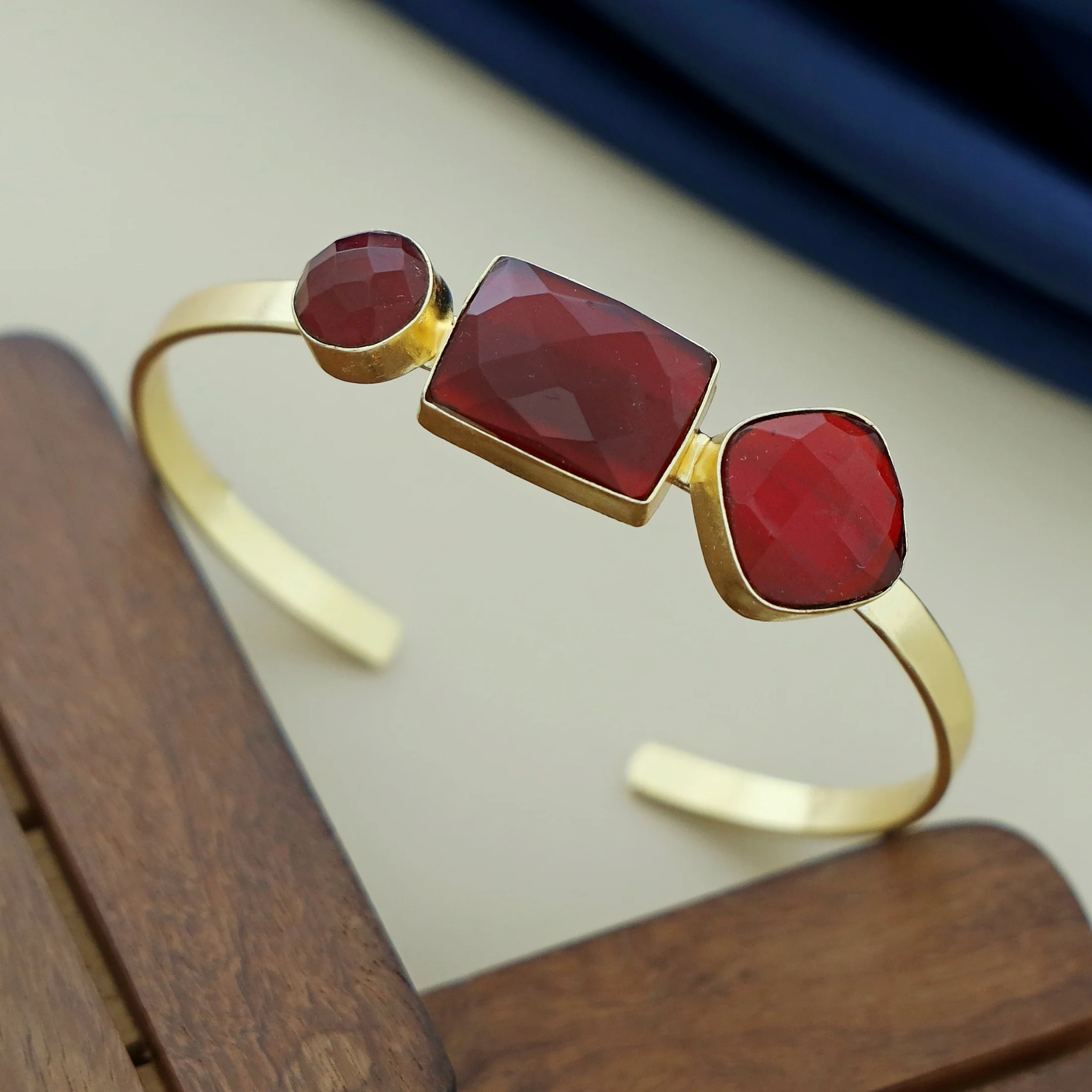 Manasi Multi Shape Tri Glossy Bangle - Image 7