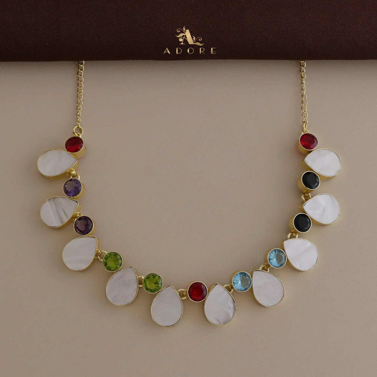 Manvira MOP Choker / Short Neckpiece - Image 10